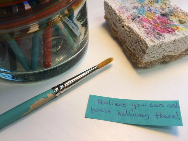 And this was on my drawing desk (quote by Teddy Roosevelt)