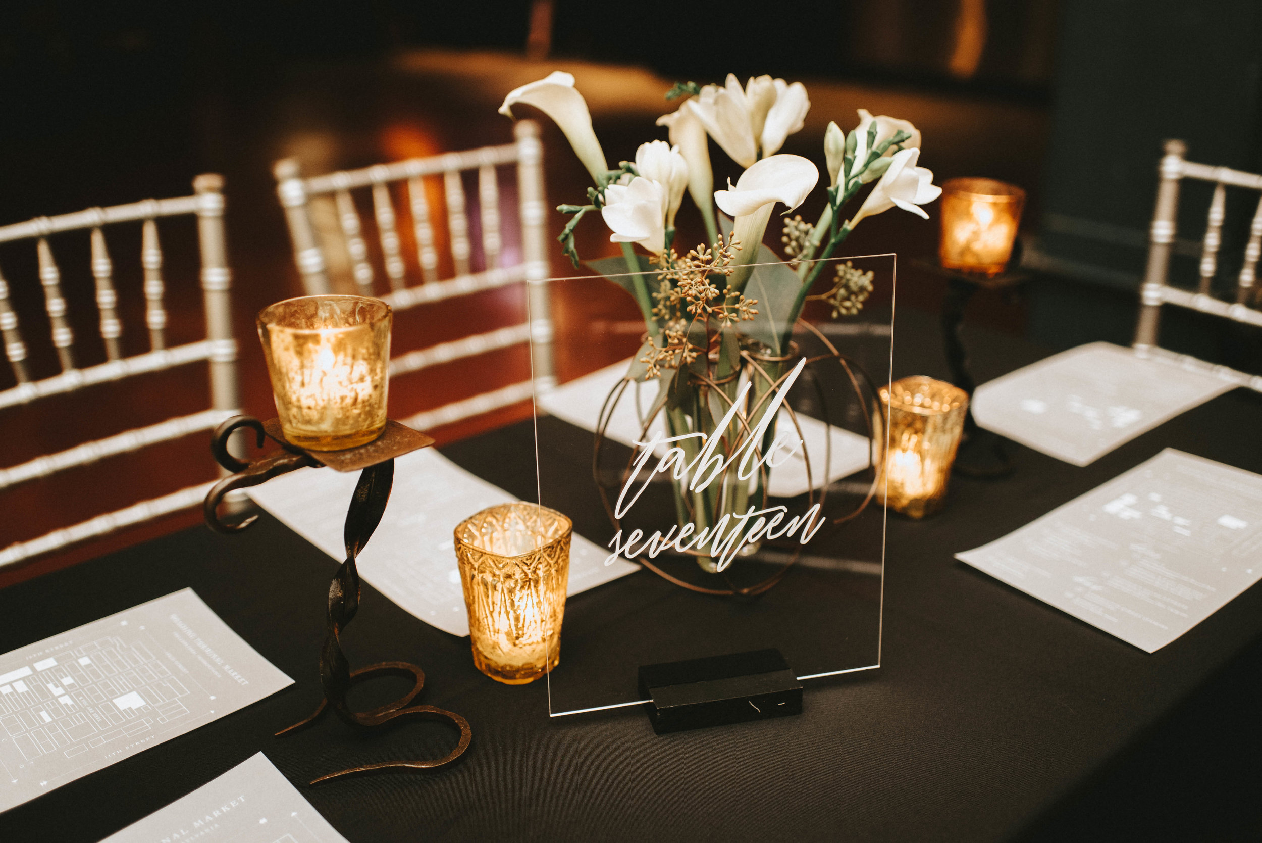 Candle Holder Centerpieces.