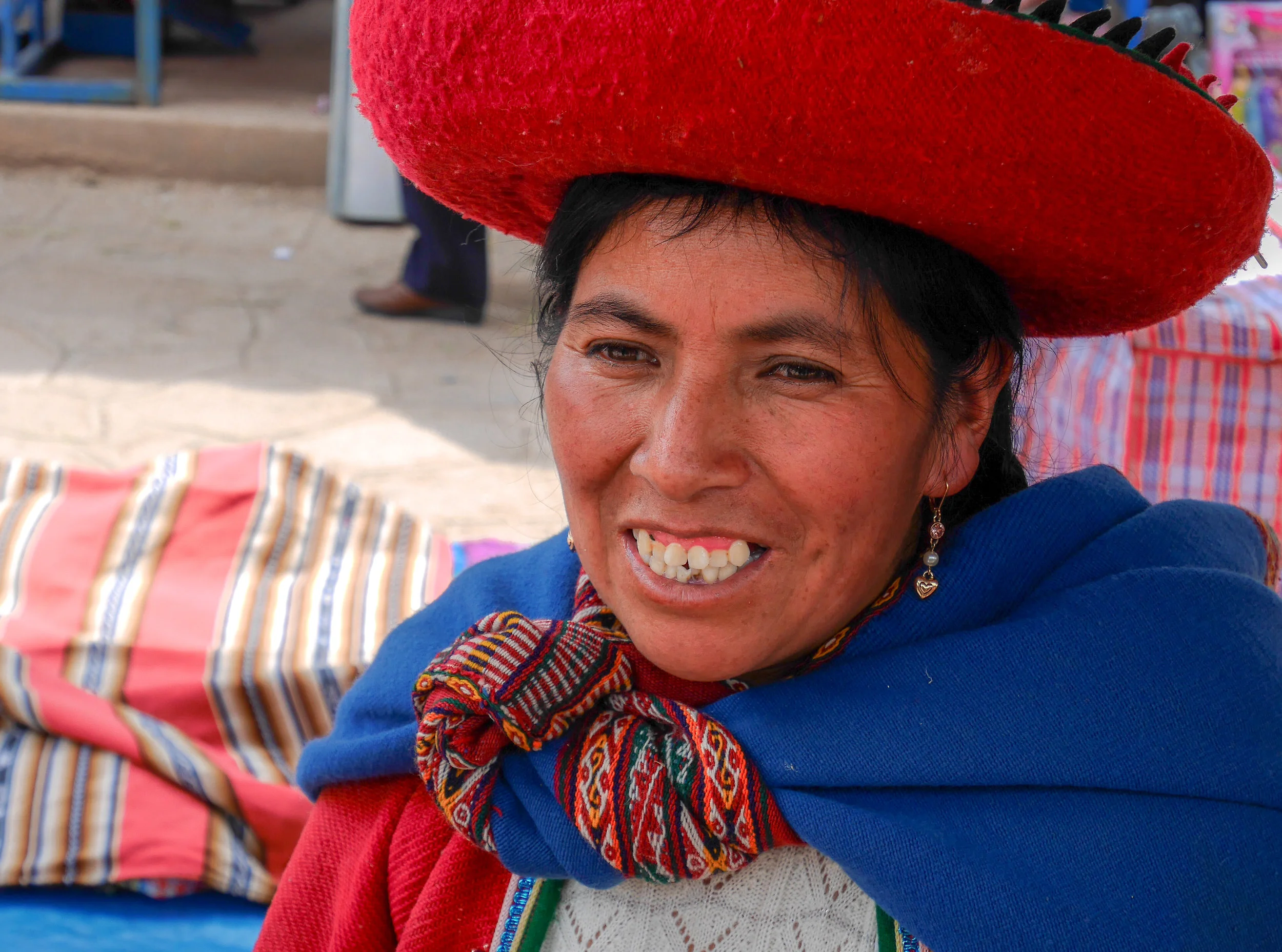   The lovely Carolina. This image was taken at Chinchero market in the Andean mountains where we first met.  