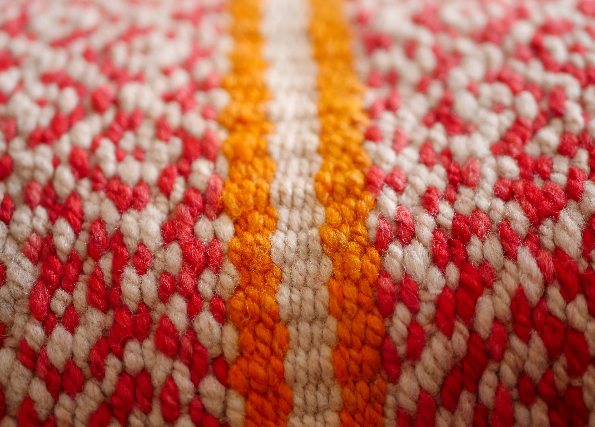  A Woven Rosa thick sheep fibre cushion from our Pacha collection. 