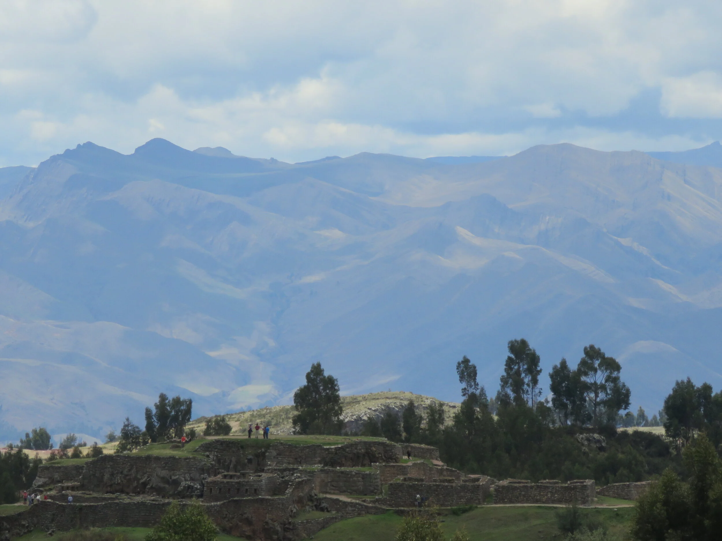 A view of the Andean mountains