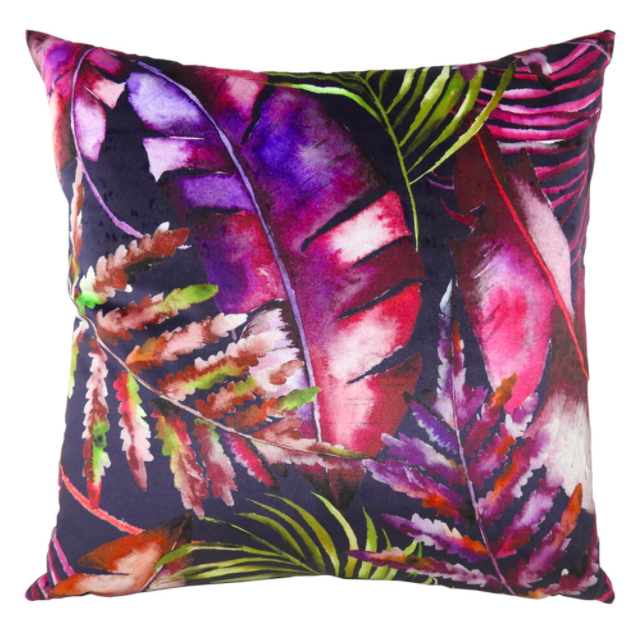 Graham and Brown -  PARADISE PURPLES TROPICAL CUSHION