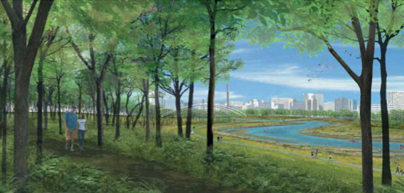 Rendering: Riverfront Trail