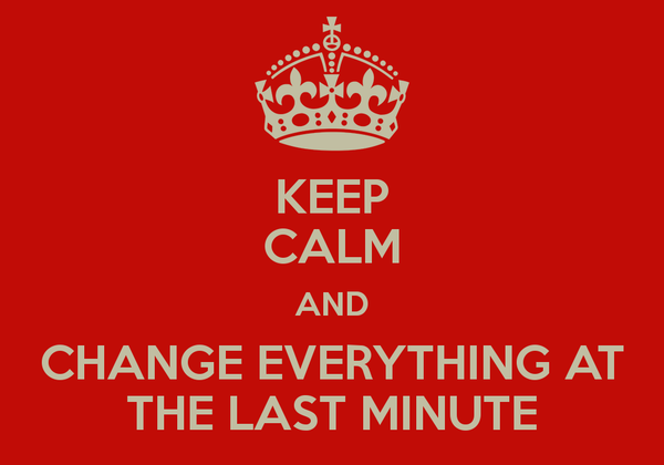 HOW TO DEAL WITH A LAST-MINUTE AGENDA CHANGE: 5-MINUTE PRIMER