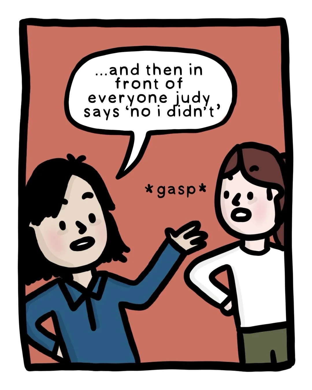 It always tickles me thinking about how our partners know very detailed stories about coworkers they will never meet or know. #comic