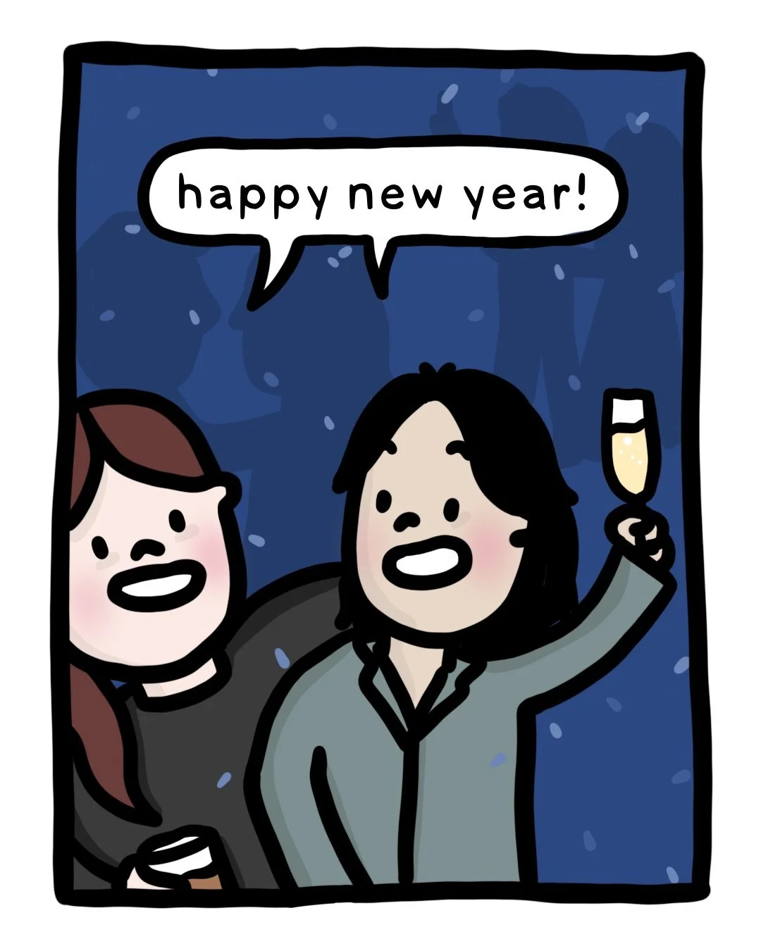 We like to party&hellip; but sleep is the headliner! Happy new year, everyone! #comic