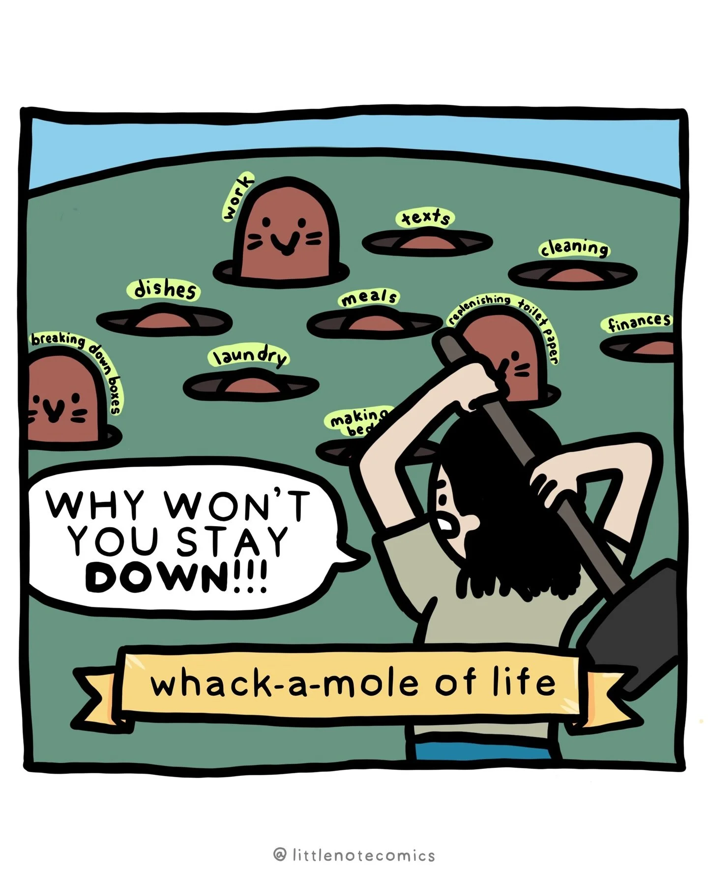 Choressss - a collection of comics that are about the endless, mundane tasks!!! I would rather wash dishes, and pass on laundry. #comic