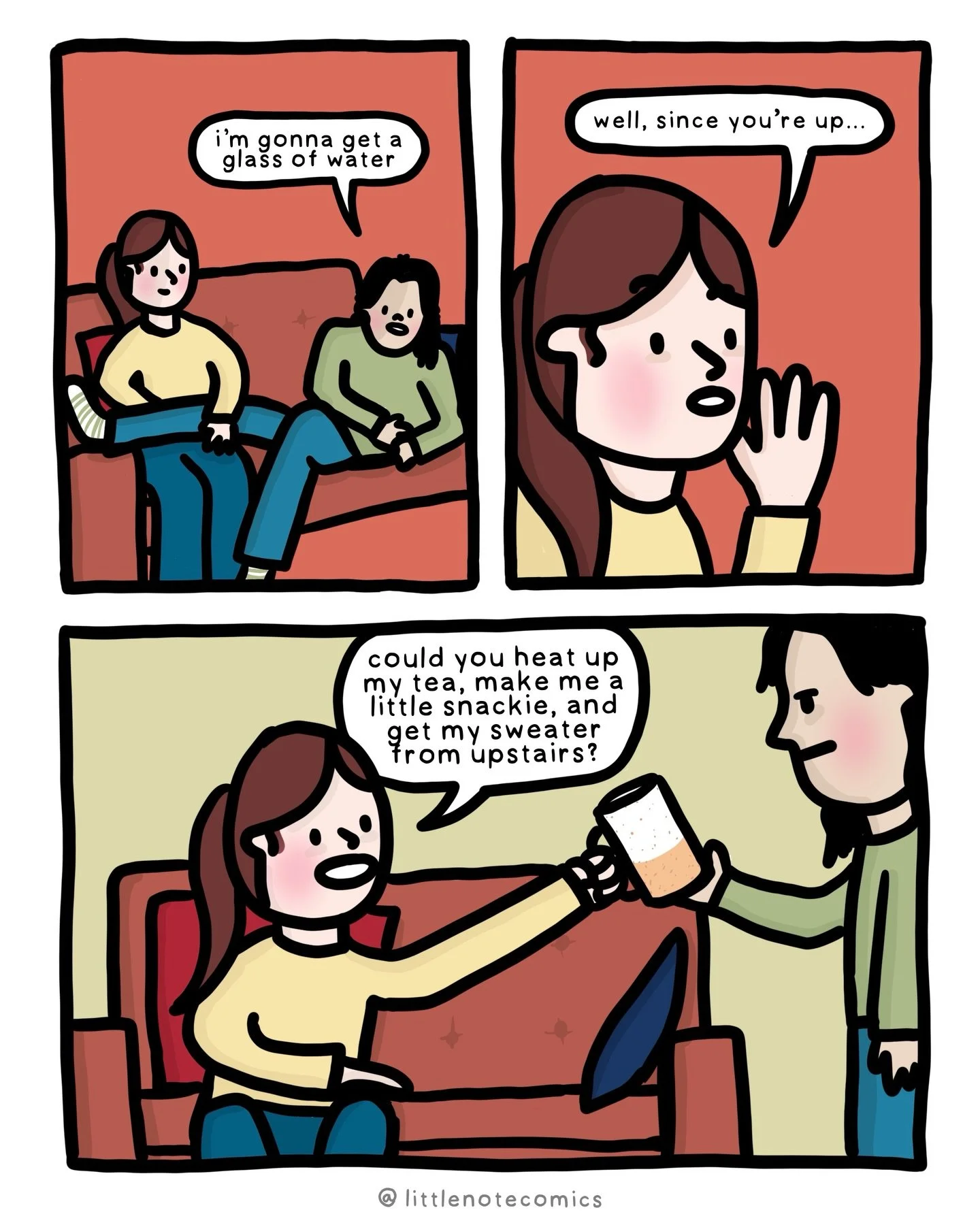 Since you&rsquo;re up&hellip;😬 (we both do this!). #comic