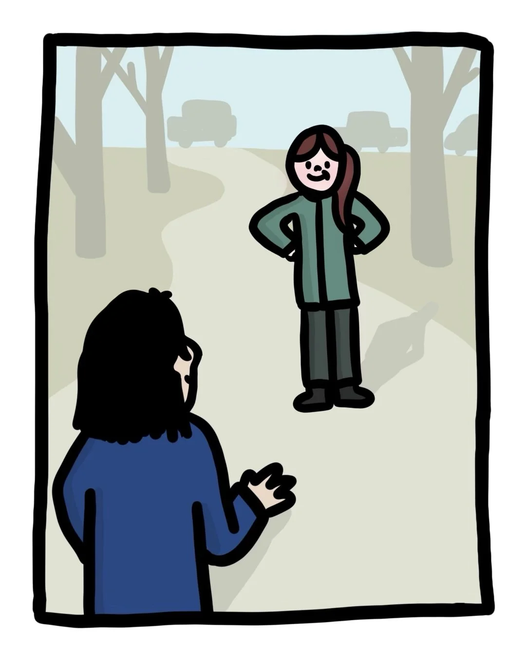 I thought it was love, but it was punch buggy. 🥊 #comic