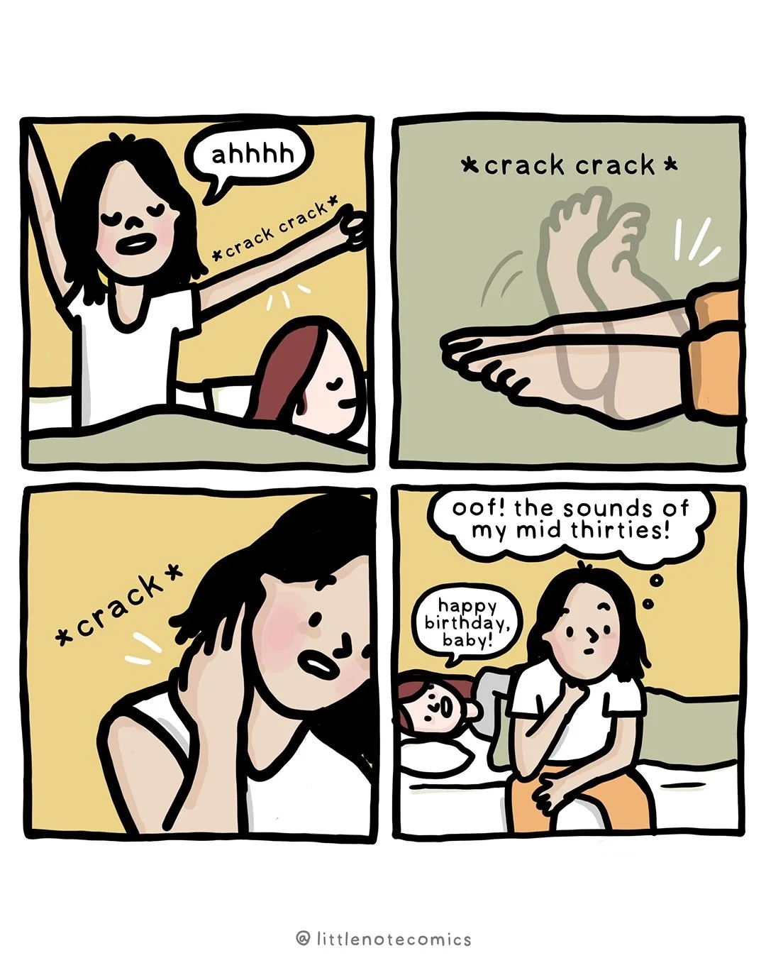 It&rsquo;s my birthday soon so here is a collection of all the comics I&rsquo;ve drawn about me being old. 😂 Being older is actually awesome, but yes I do hurt myself exercising and I&rsquo;m years late to trends. Whatcha gonna do. #comic