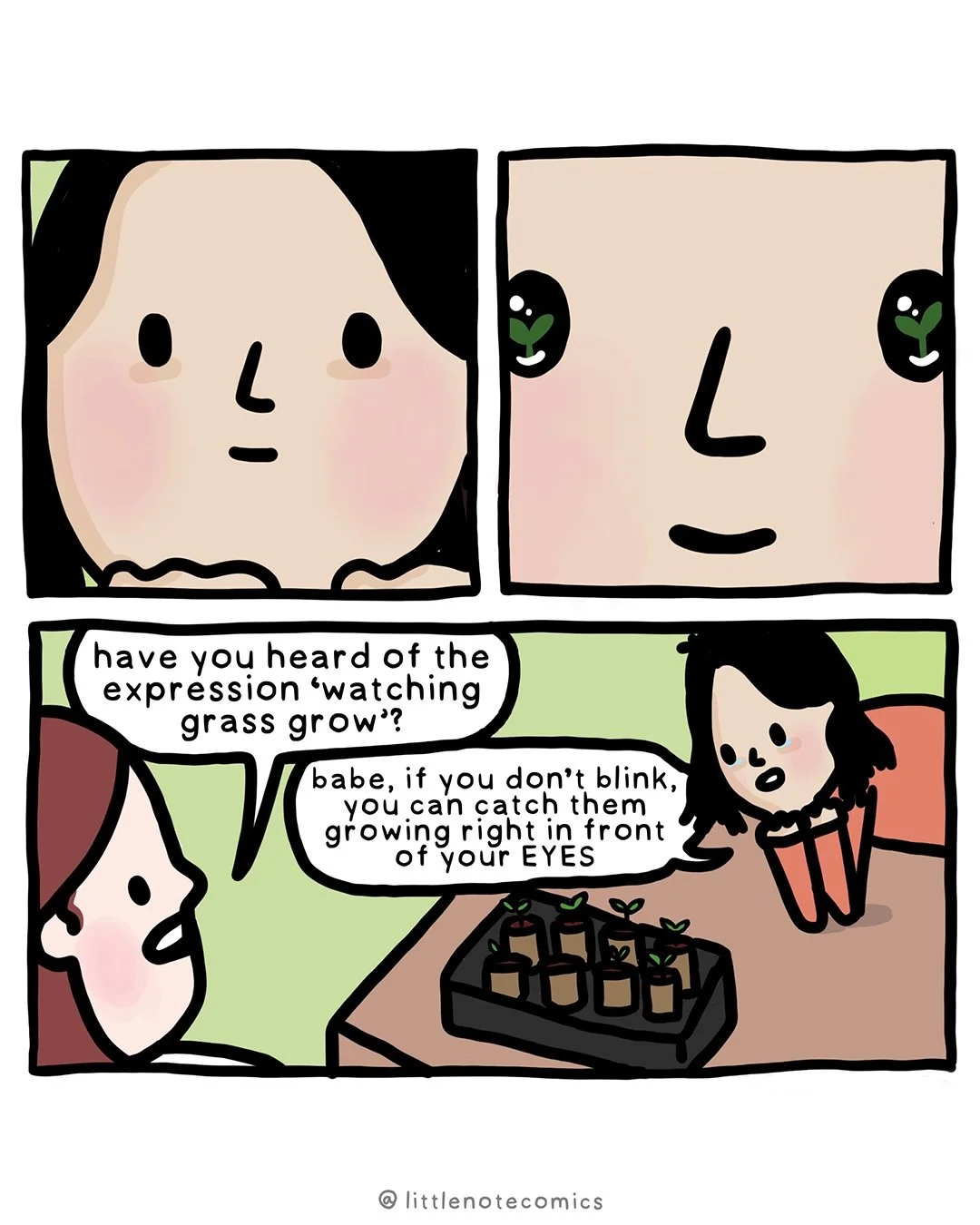 It&rsquo;s officially spring! A collection of comics to celebrate that good weather, sunshine, plants, and birdsong are here. #comic