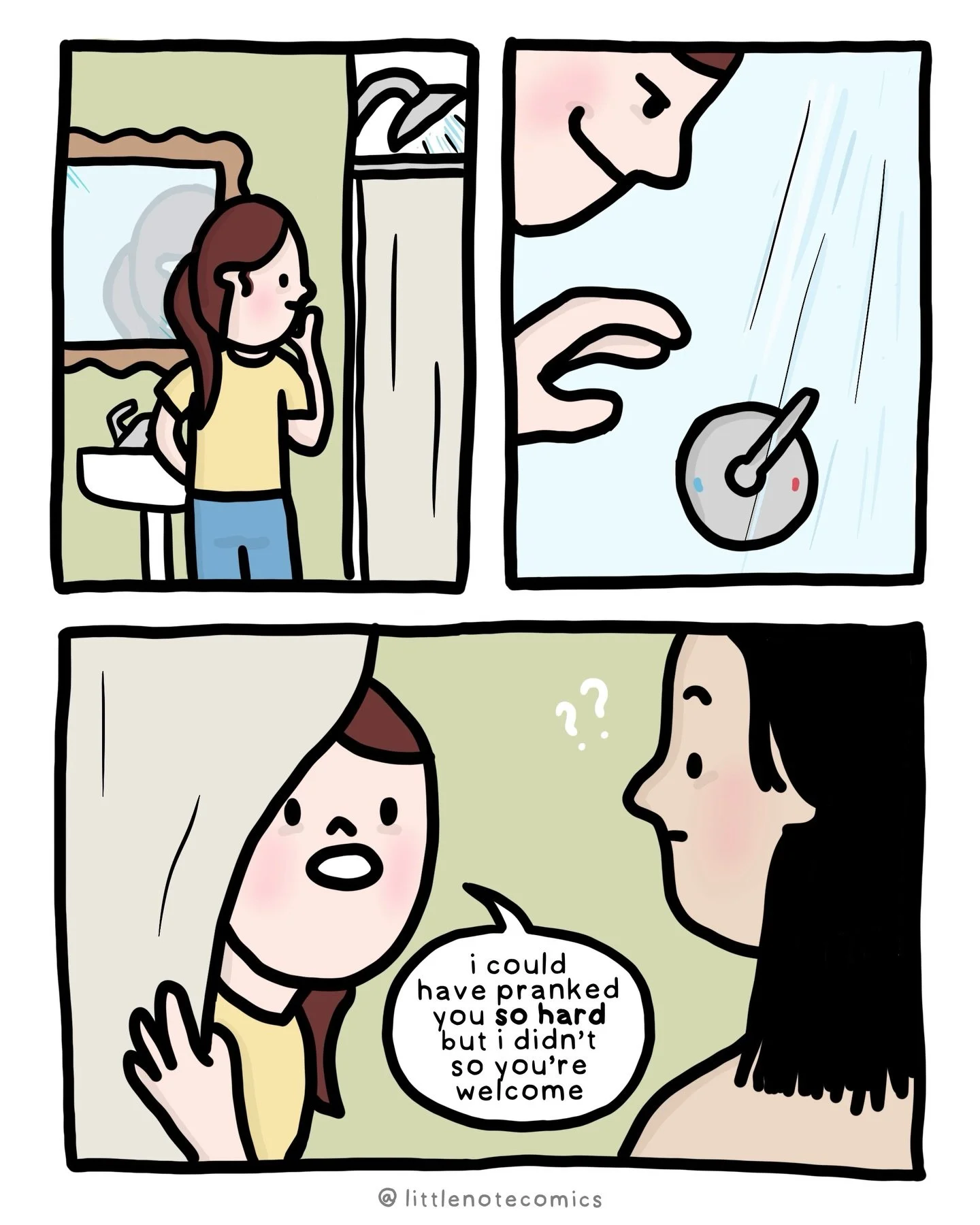 It&rsquo;s a could-have-been prank! 🚿 #comic