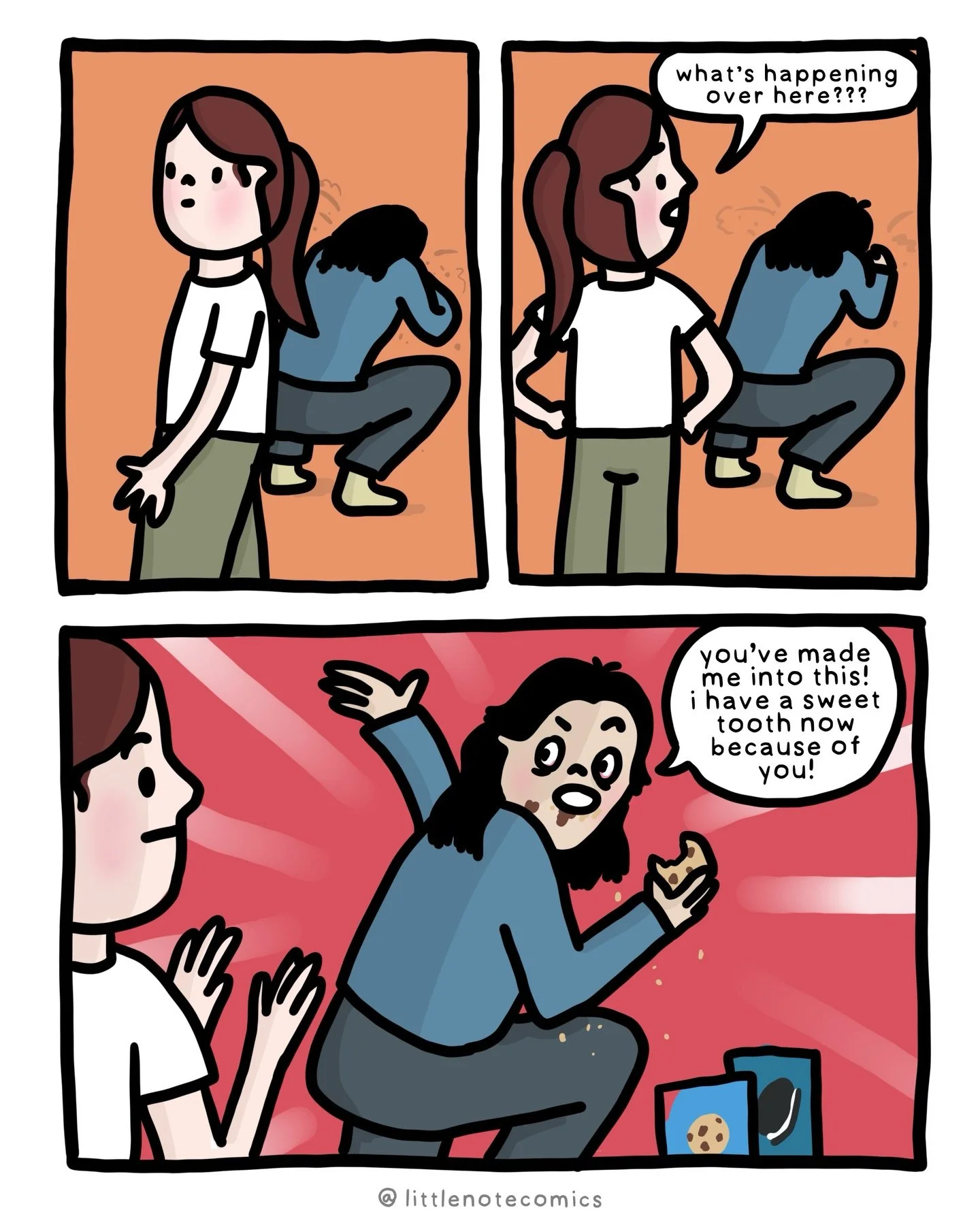 It used to be savoury snacks only but now I&rsquo;m also a sweet-toothed gremlin. It wasn&rsquo;t always this way. #comic