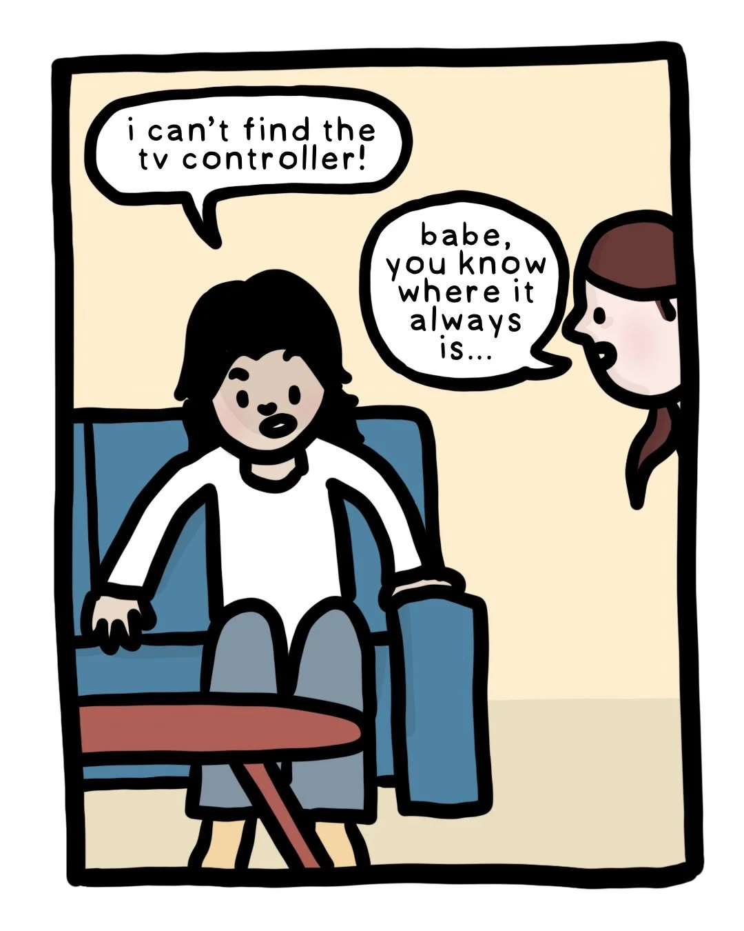 No exaggeration required for this comic - I seriously do not know how the controller is always under my butt. It&rsquo;s a real talent of mine. #comic