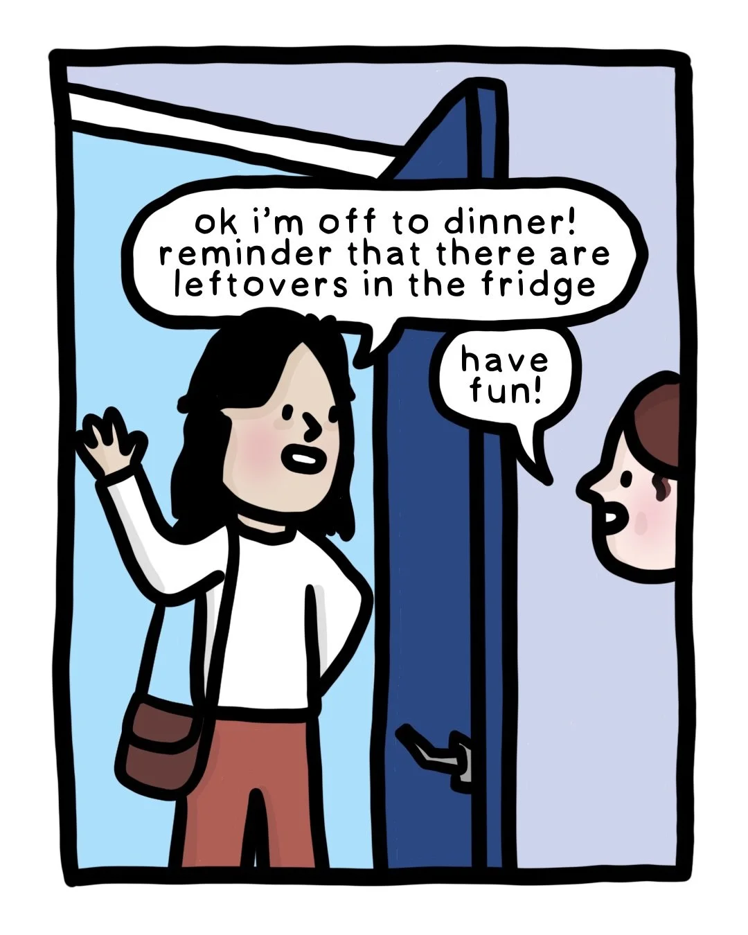 An adult dinner decision. #comic