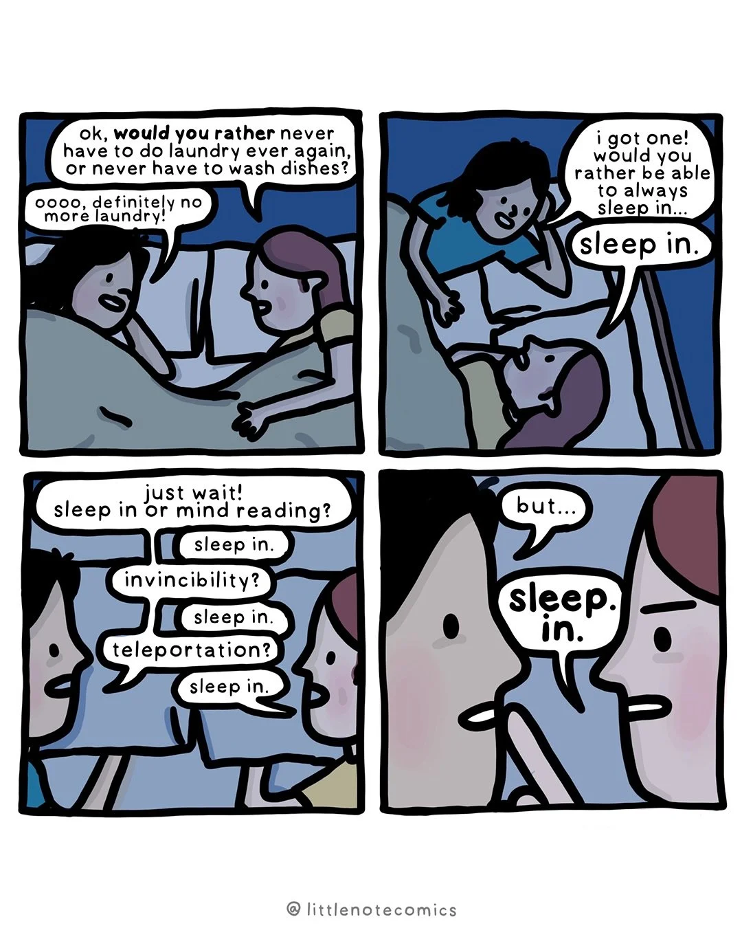 Early bird versus night owl. Which one are you? #comic