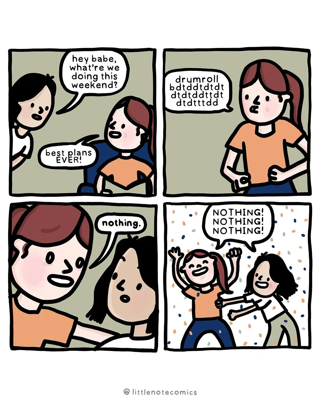 It&rsquo;s a long weekend in Canada and it feels like the true beginning of good weather. We are getting outside, planting some plants, and enjoying every single second! Have a great weekend, all! #comic