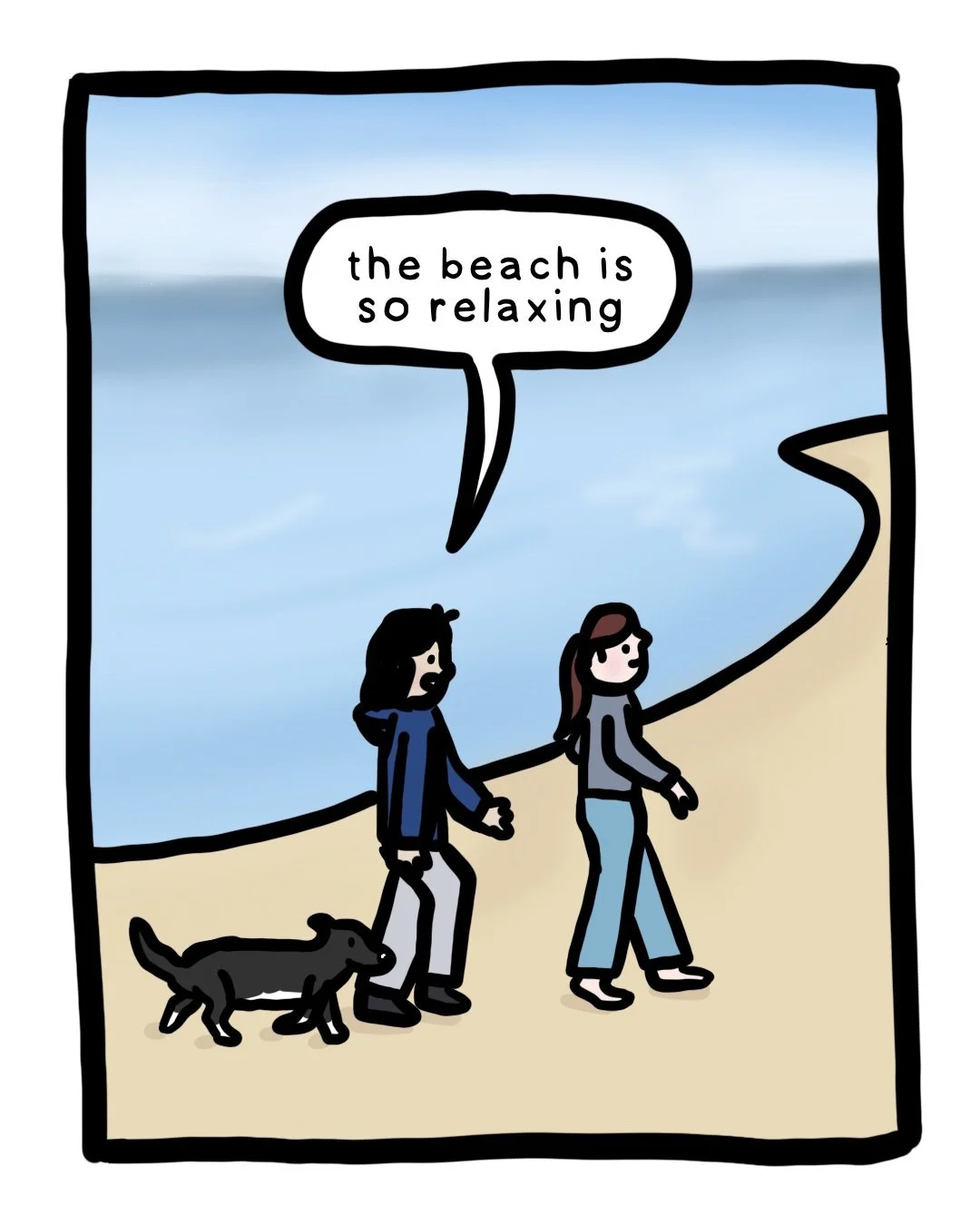 Beach observations. #comic