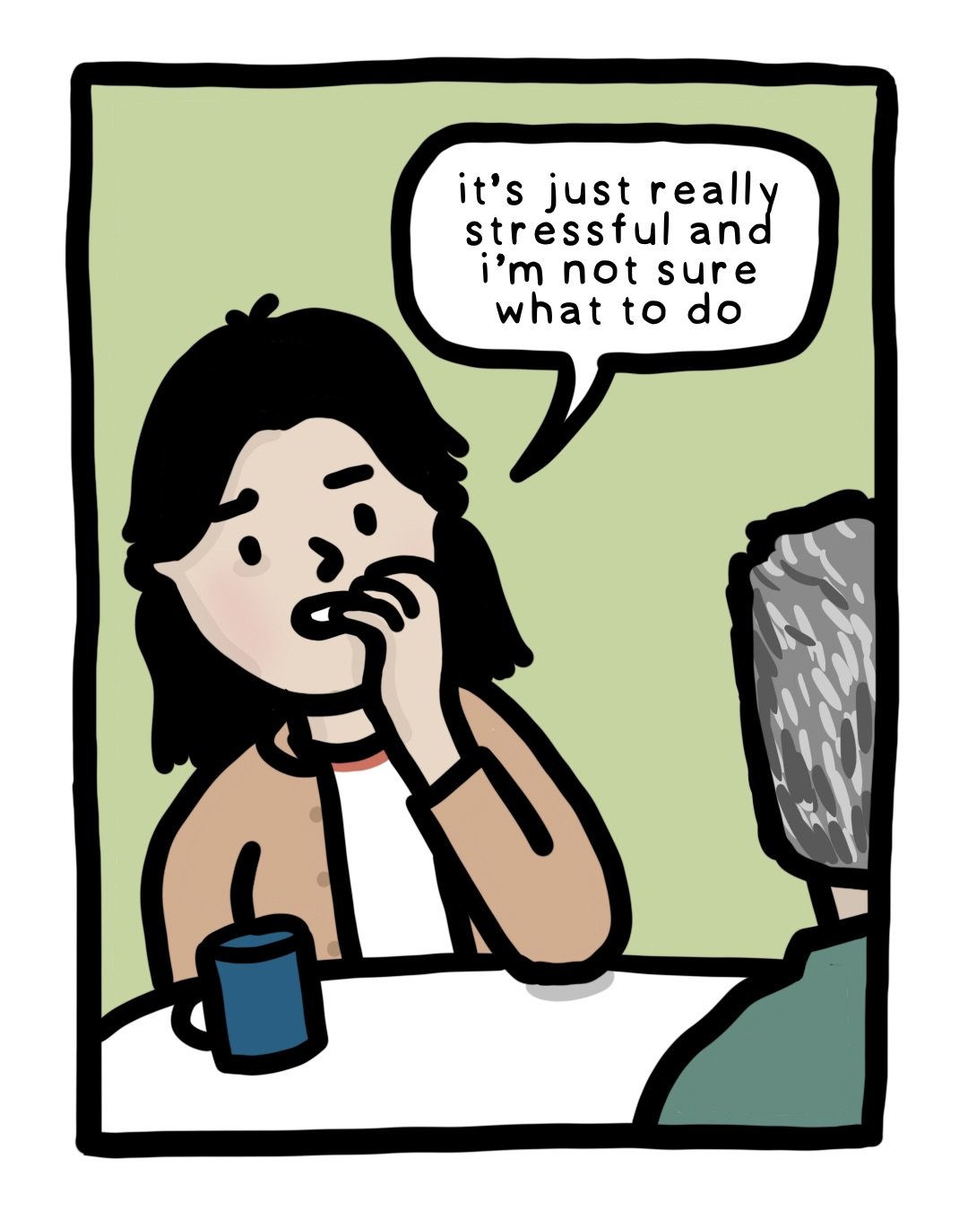 Dads giving advice. I did think about it and well, I guess the advice is sound. &ldquo;Bebe&rdquo; is what he calls me in mandarin, like a term/nickname for someone you love. #comic