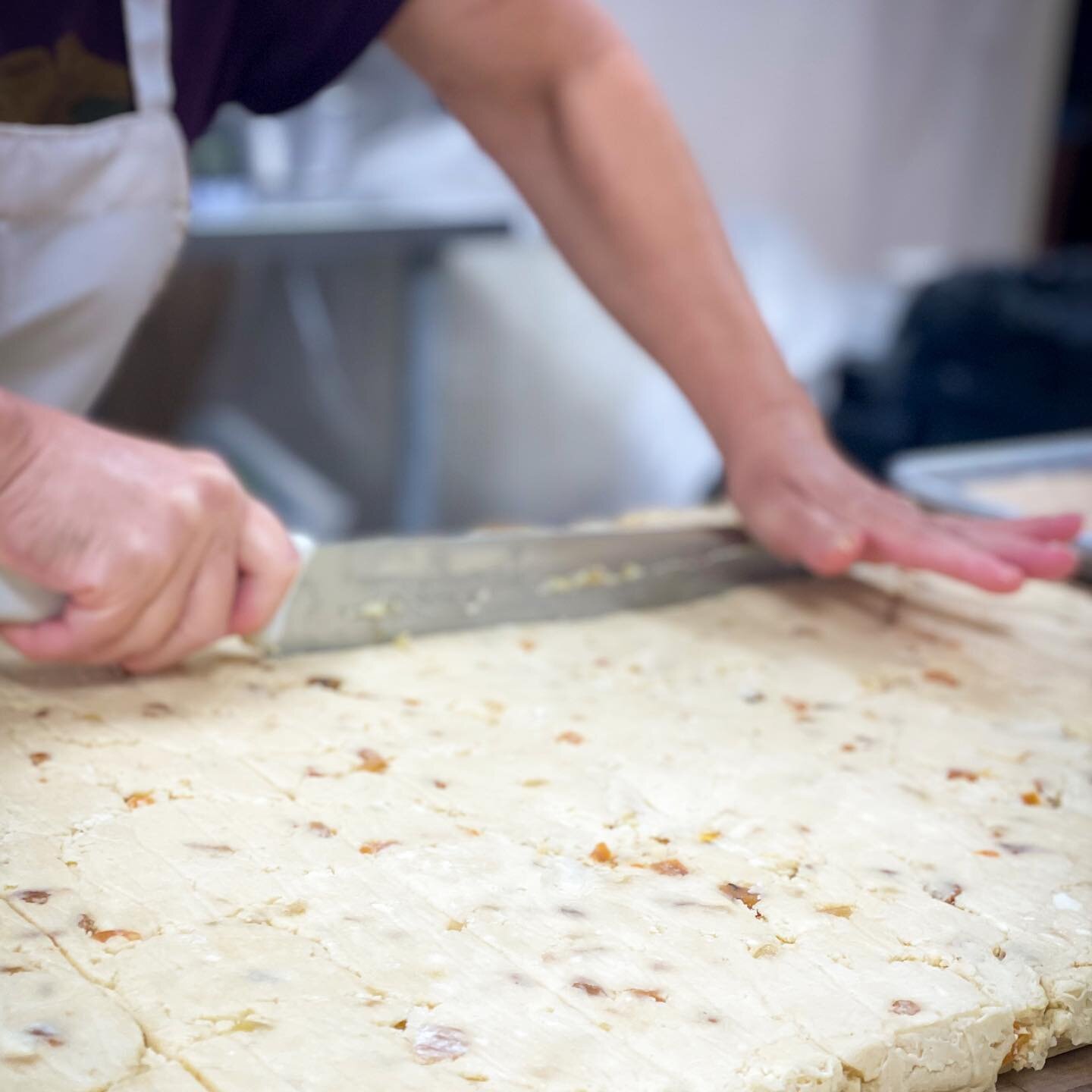 The process of making all of our products starts with quality ingredients and takes time and skill to perfect. Our delicious apricot ginger scones are no exception! 
What is your favorite scone flavor? Let us know in the comments and maybe you&rsquo;