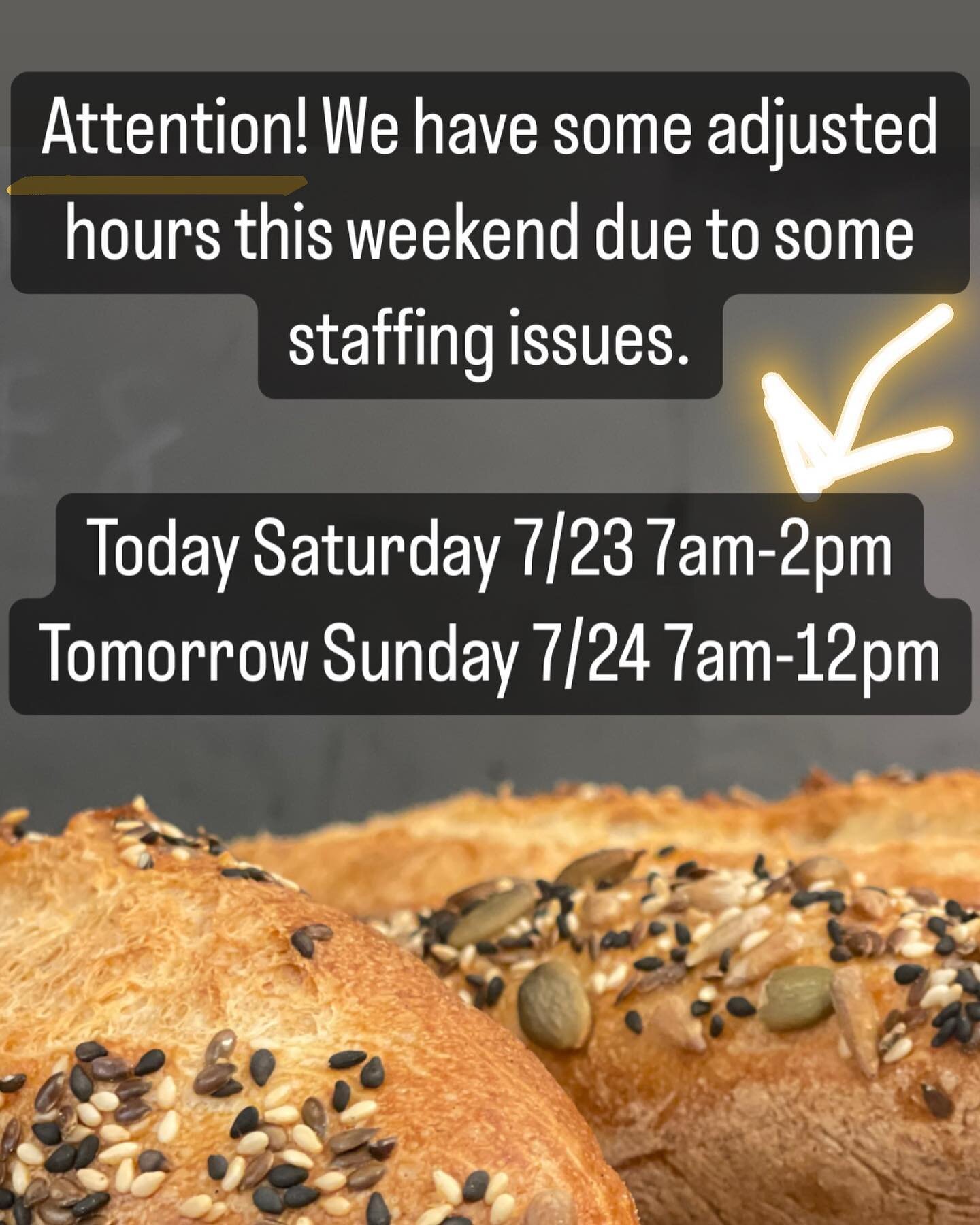 If you are planning a trip in to see us this weekend please be advised we have some adjusted hours. Today we will close at 2pm and tomorrow we will close at 12pm.
Thank you for your patience as we navigate staffing amid the pandemic. We are doing our