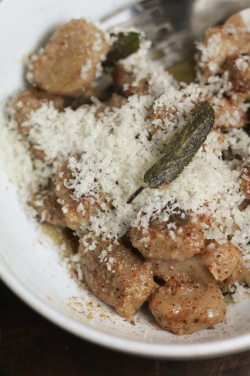 Chestnut Gnocchi With Browned Butter &amp; Sage