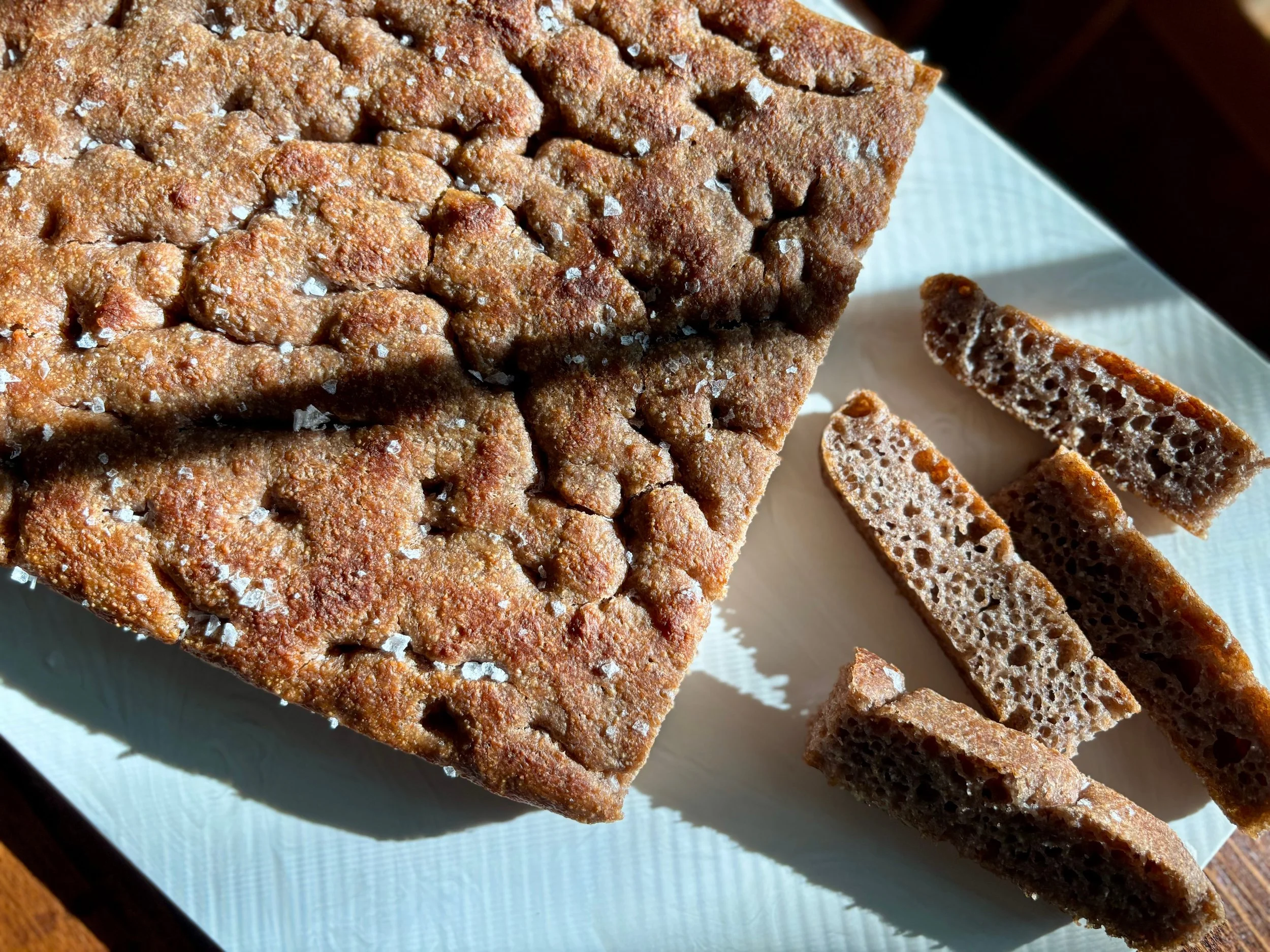 Chestnut Sourdough Focaccia