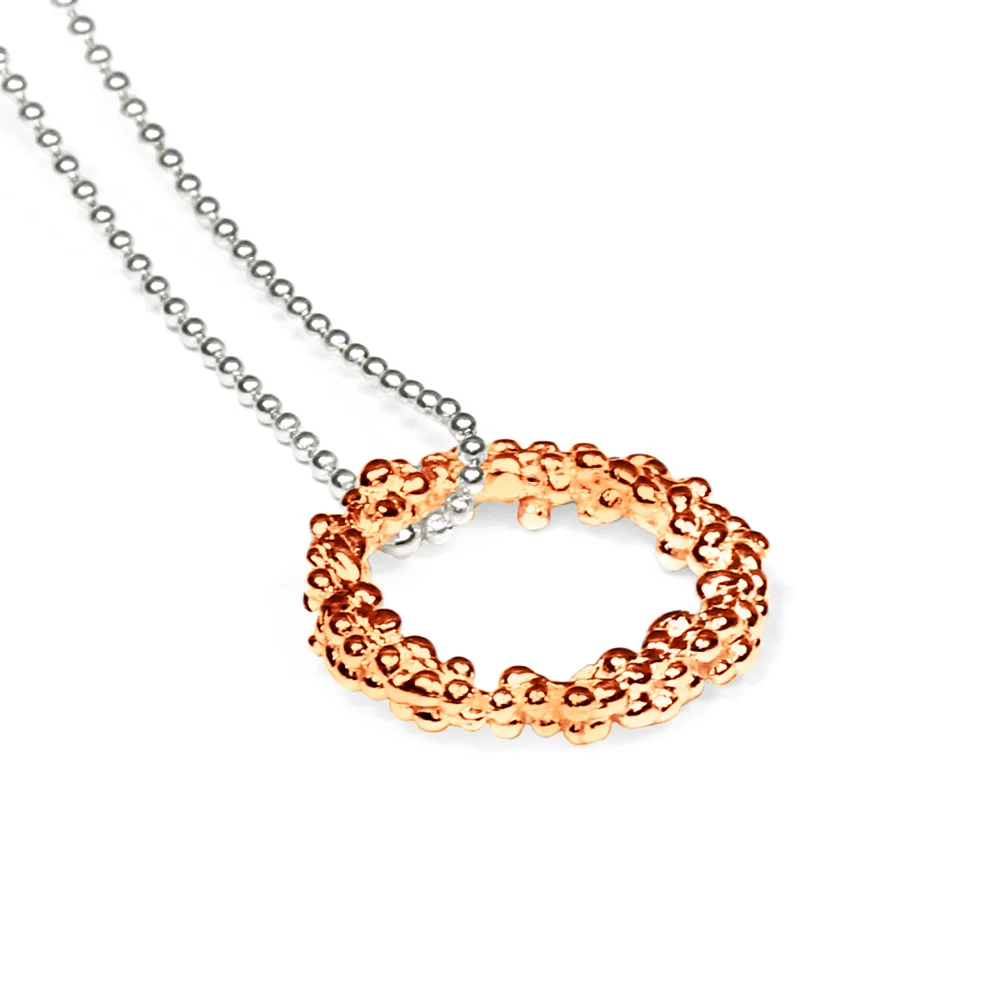 Militza Ortiz Organica Circle Pendant Rose Gold