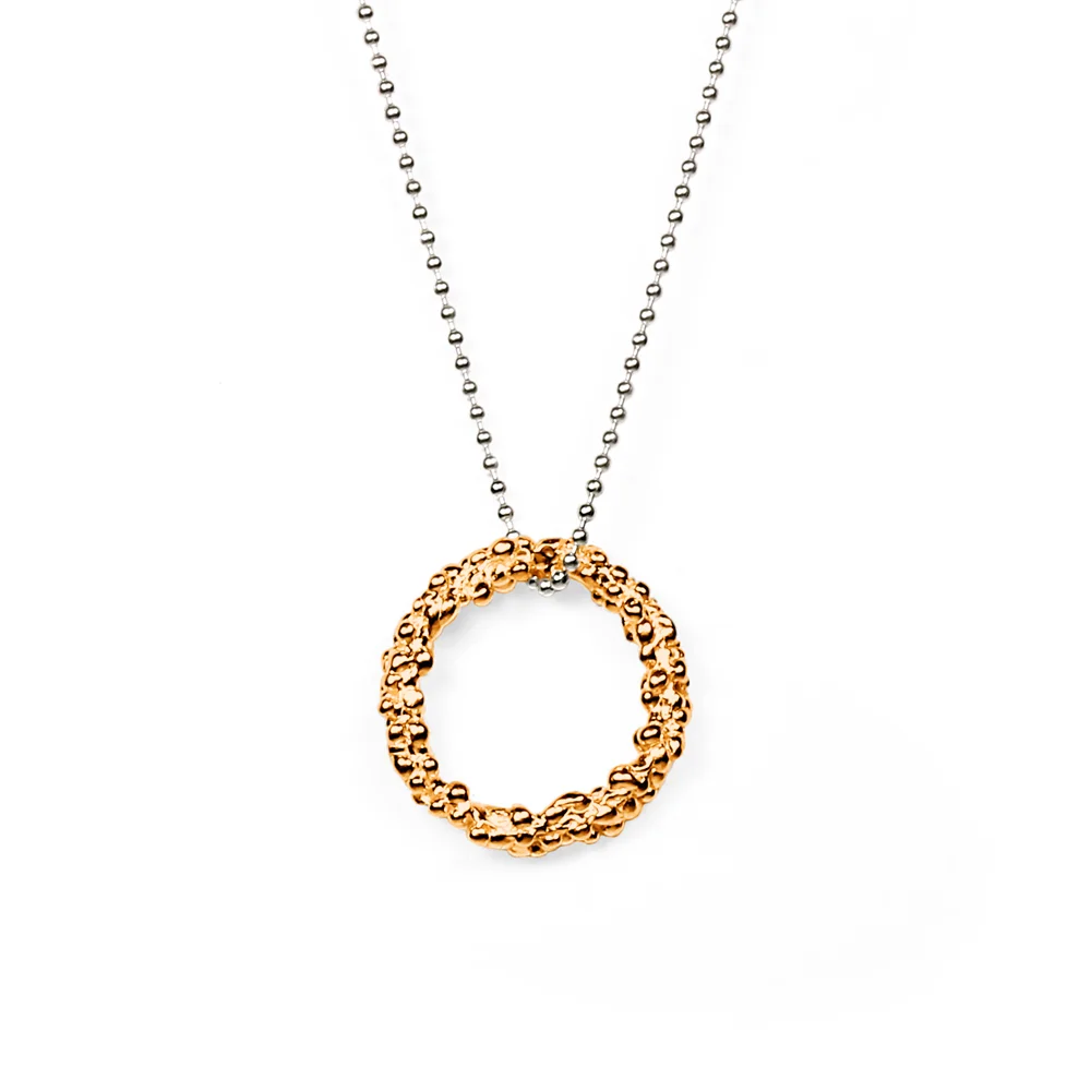 Militza Ortiz Organica Circle Pendant Rose Gold 2