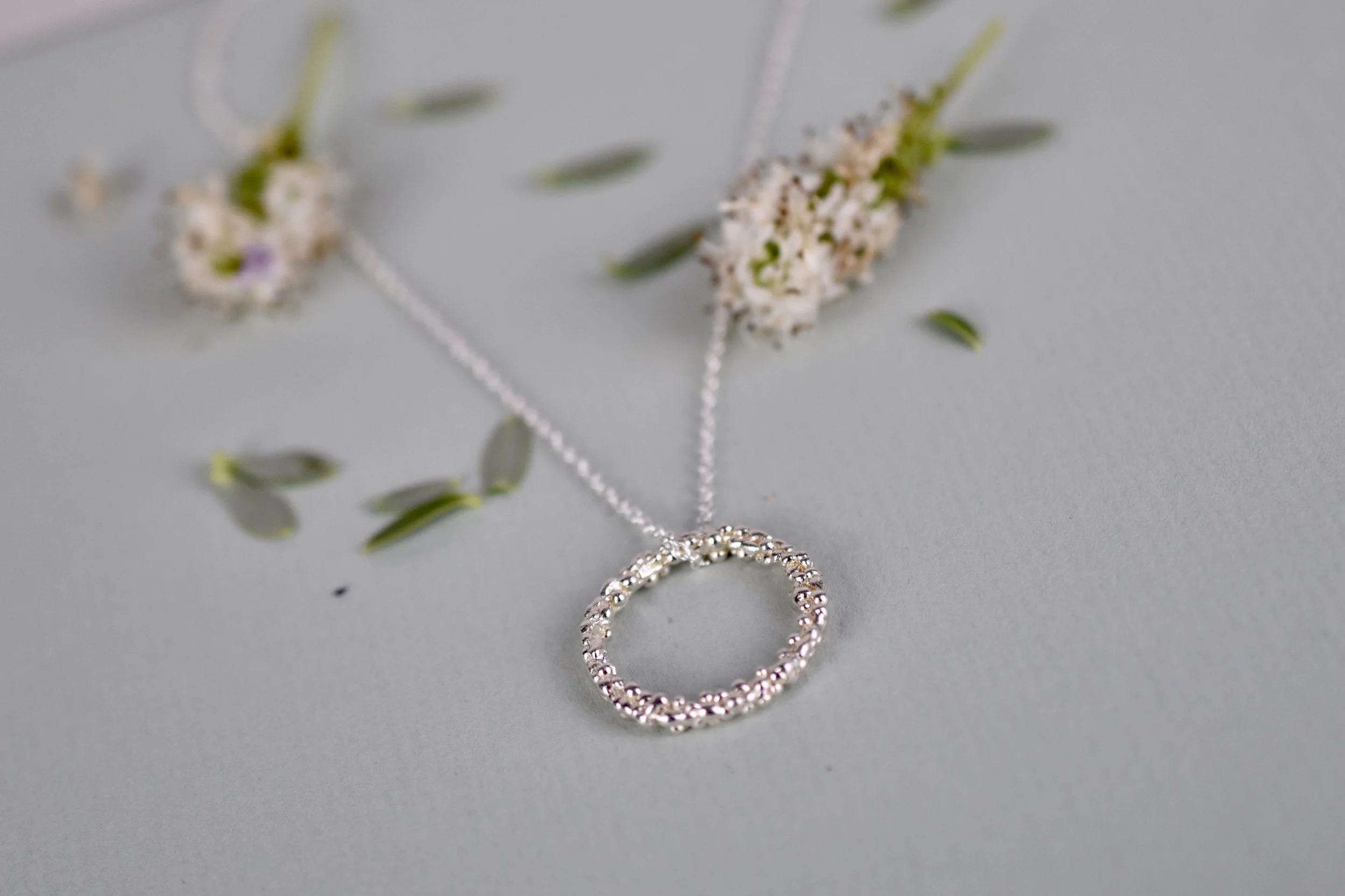 Militza Ortiz Circle Pendant Sterling Silver