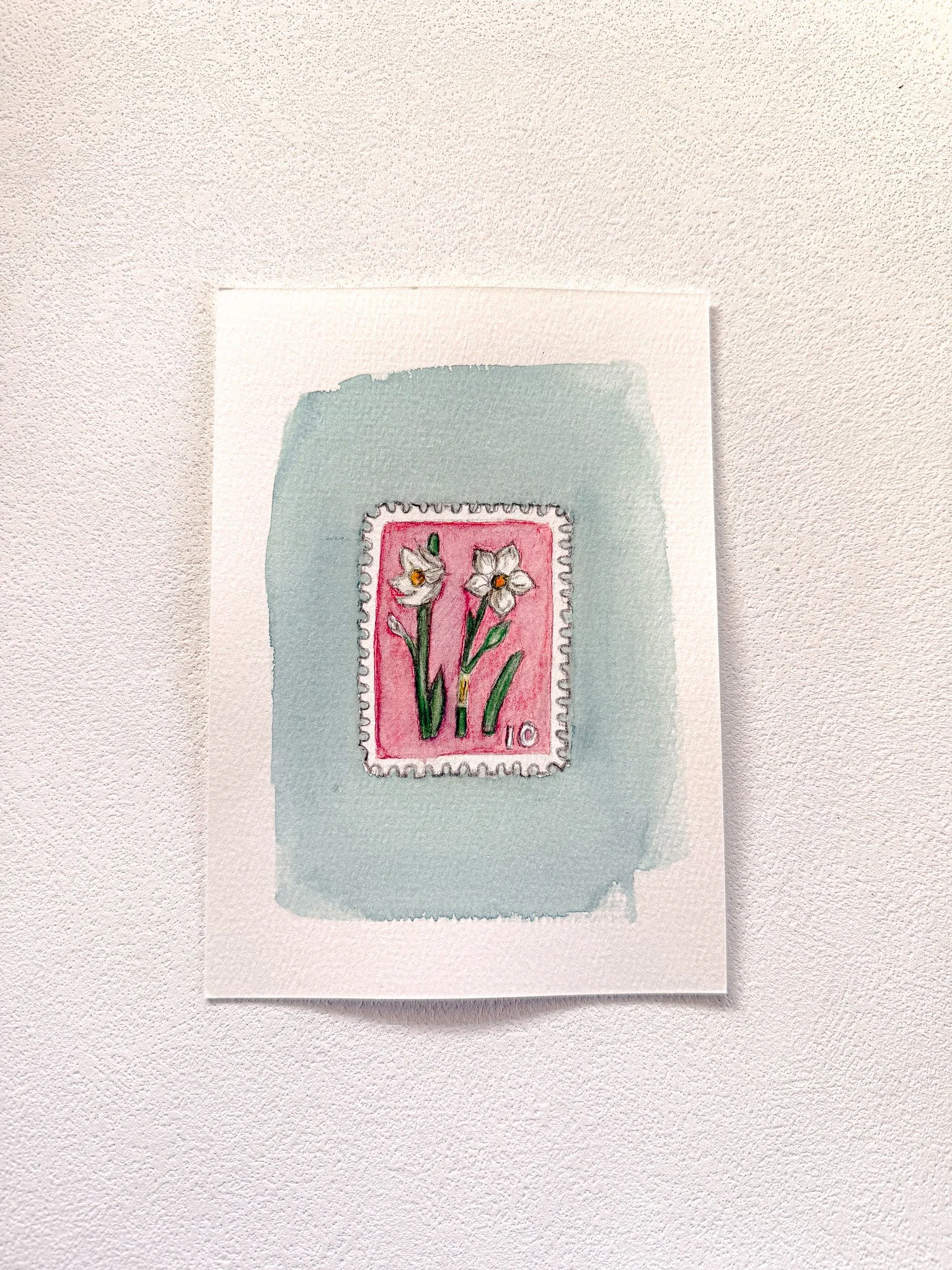 Vintage Stamp Floral 07