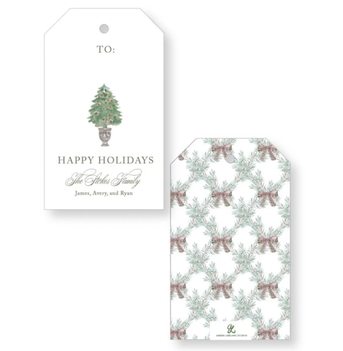 Holiday Gift Tag, Set of 24