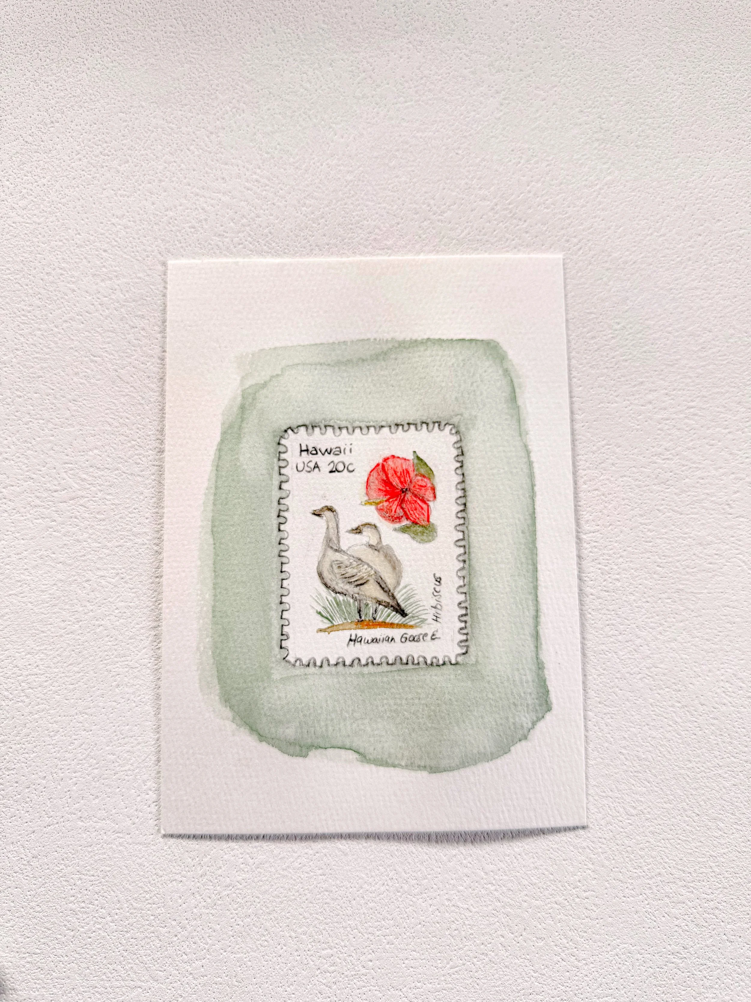 Vintage Stamp Hawaii