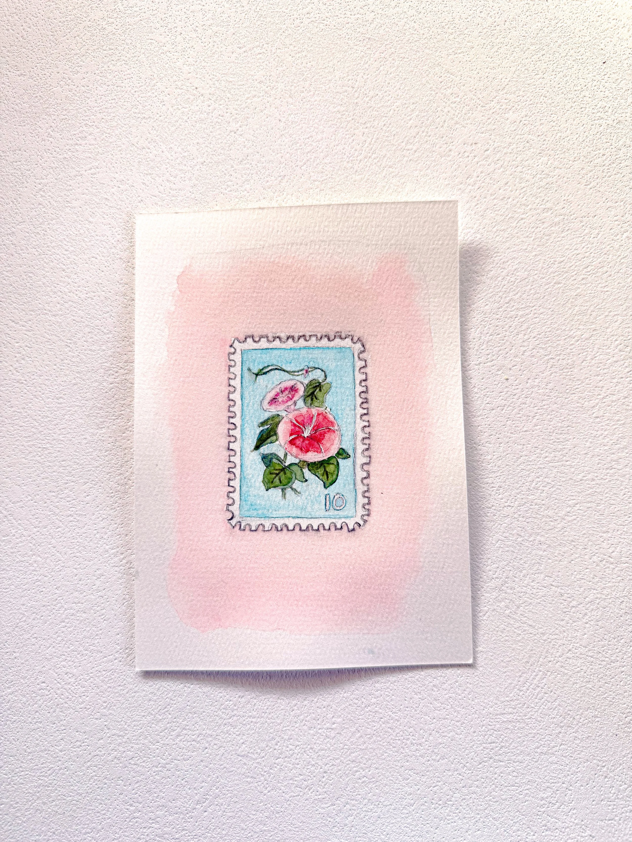 Vintage Stamp Floral 03