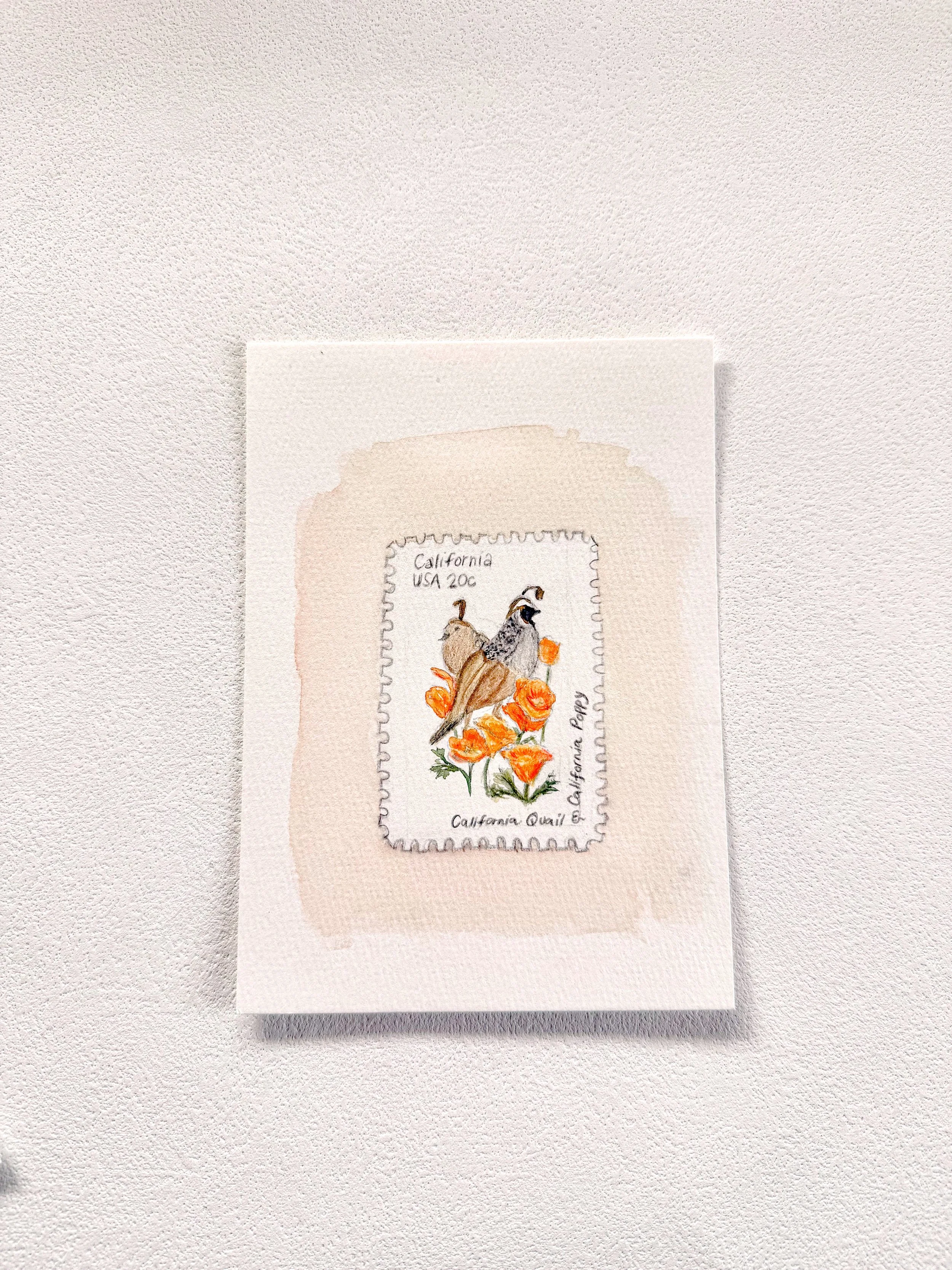 Vintage Stamp California