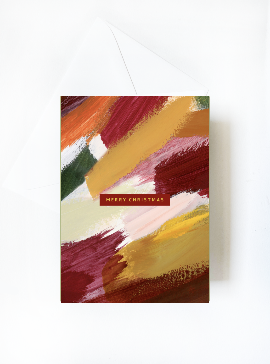 Abstract Painting Christmas Greeting Card 03