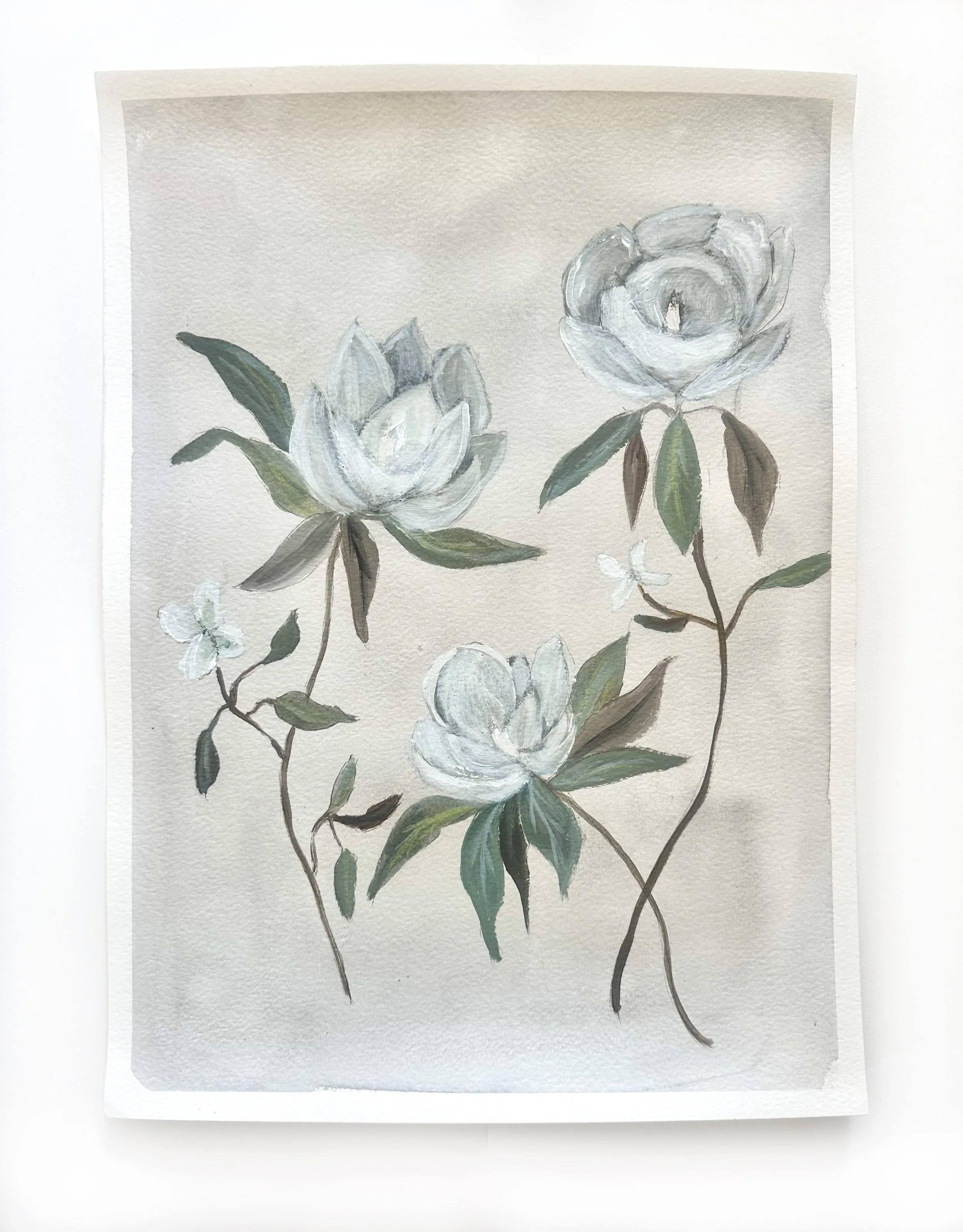 *ORIGINAL* Magnolia Painting on Paper 01 (Hand Painted)