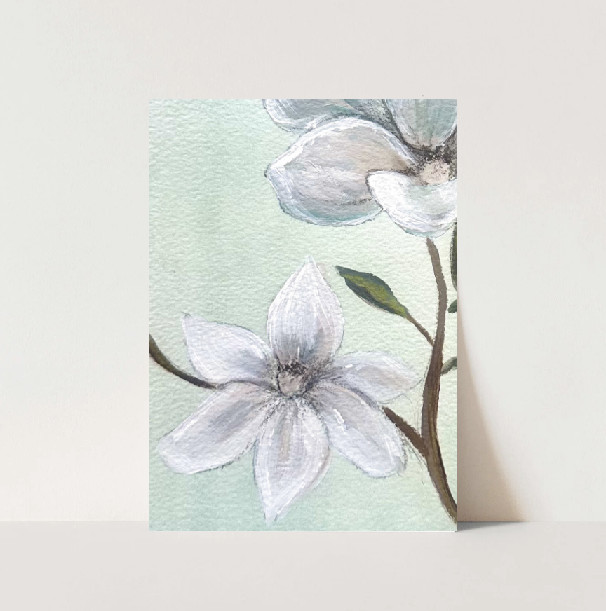 Magnolia Painting 02 Fine Art Print Partition 2