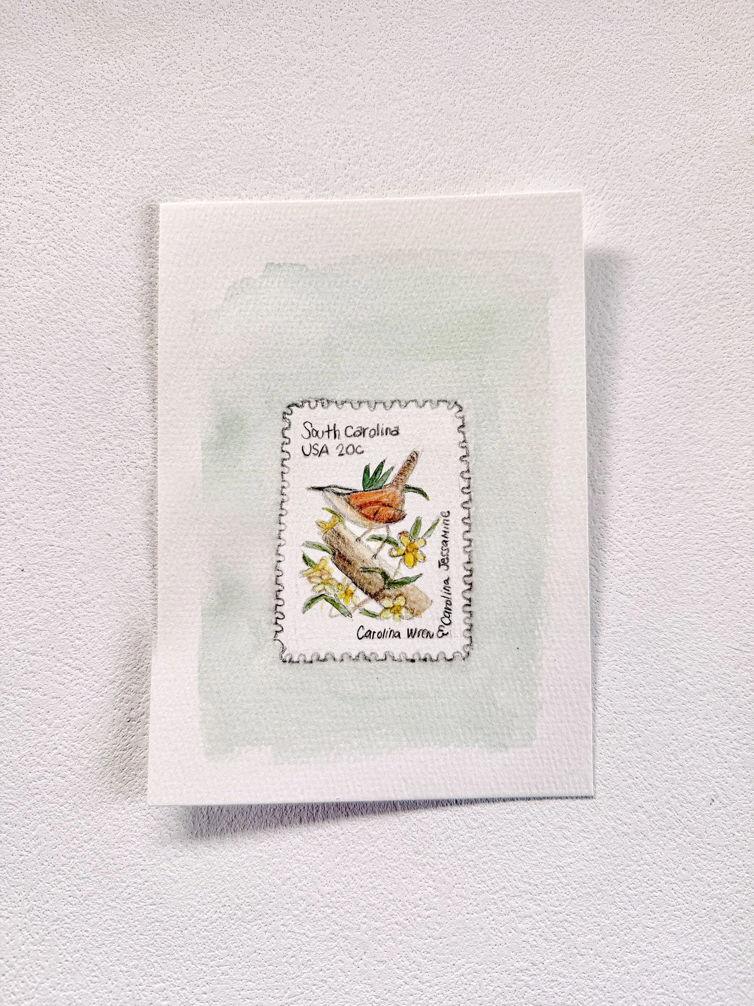 Vintage Stamp South Carolina