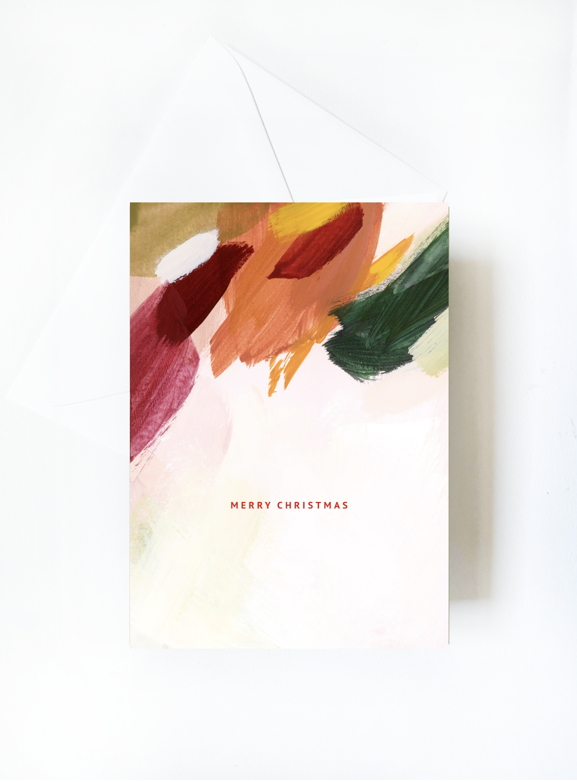 Abstract Painting Christmas Greeting Card 01