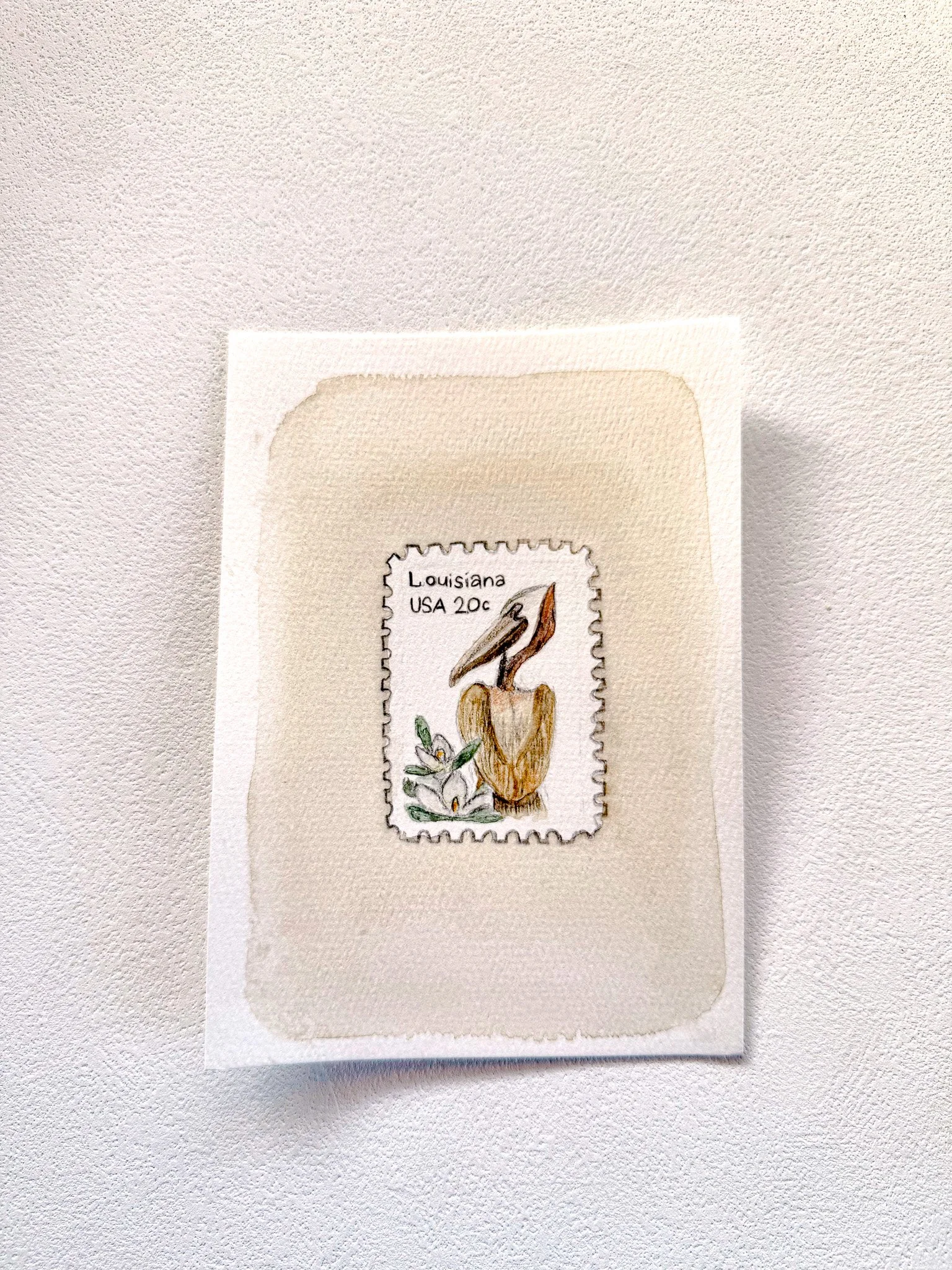 Vintage Stamp Louisiana