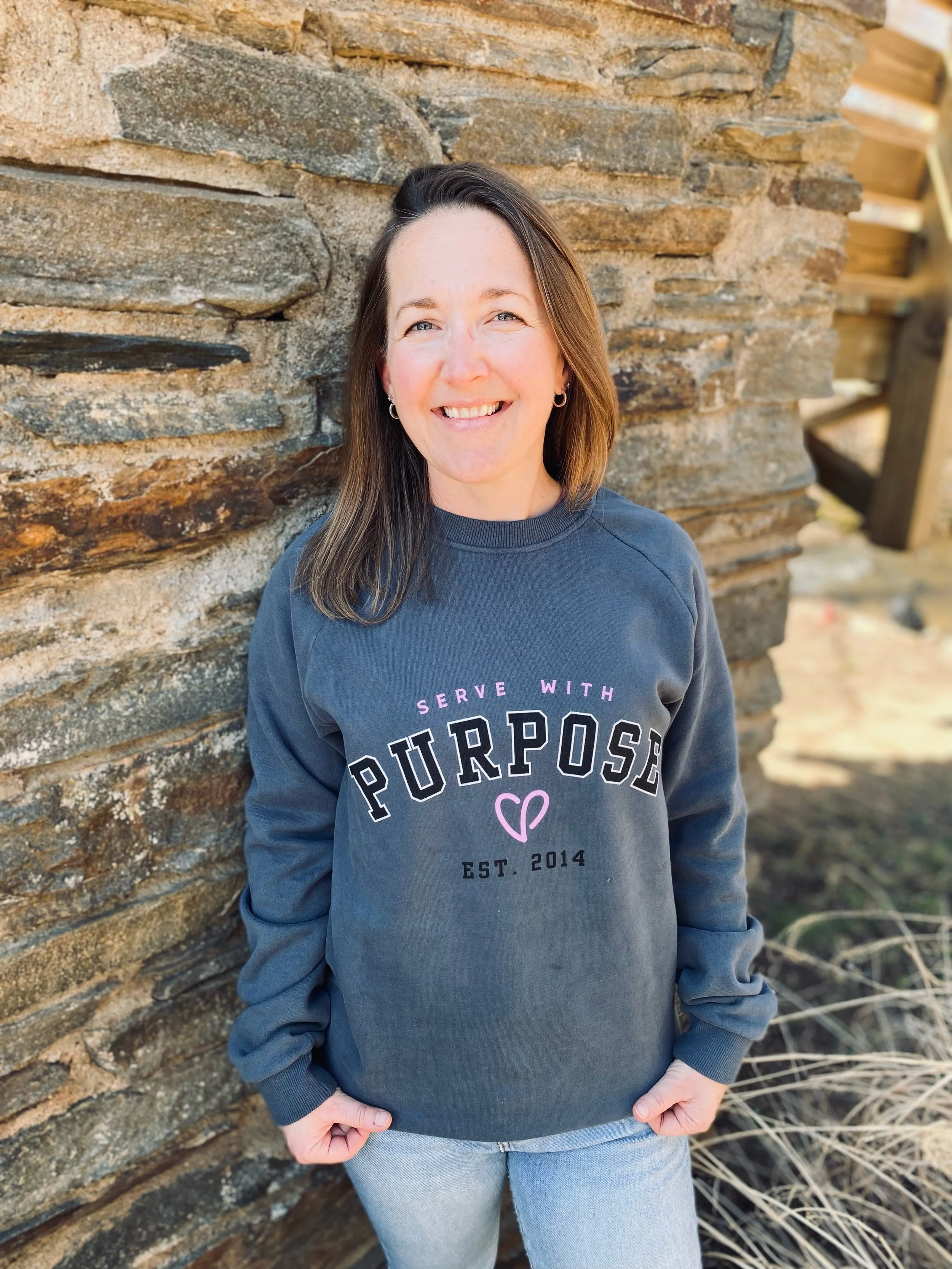 Serve With Purpose Crew Neck Sweatshirt - 10 Year Anniversary