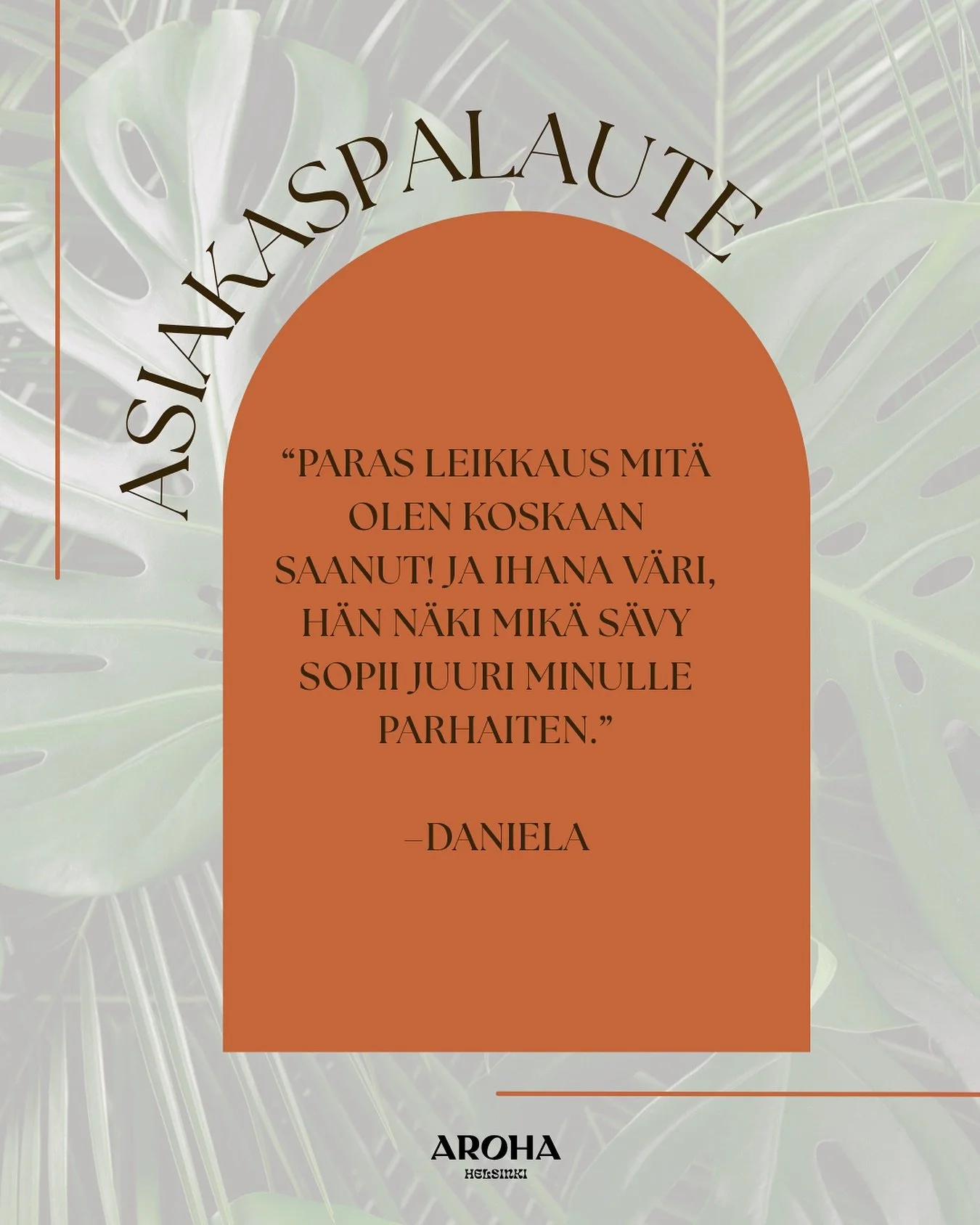 Asiakaspalaute: &rdquo;Paras leikkaus mit&auml; olen koskaan saanut! Ja ihana v&auml;ri, h&auml;n n&auml;ki mik&auml; s&auml;vy sopii juuri minulle parhaiten.&rdquo; &ndash; Daniela 

Tekij&auml;: Jonna @jonnahairlove 

#timma #asiakaspalaute #kampaa