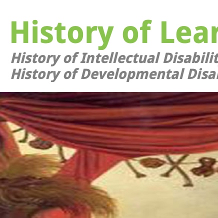 On the history of intellectual/developmental/learning disability