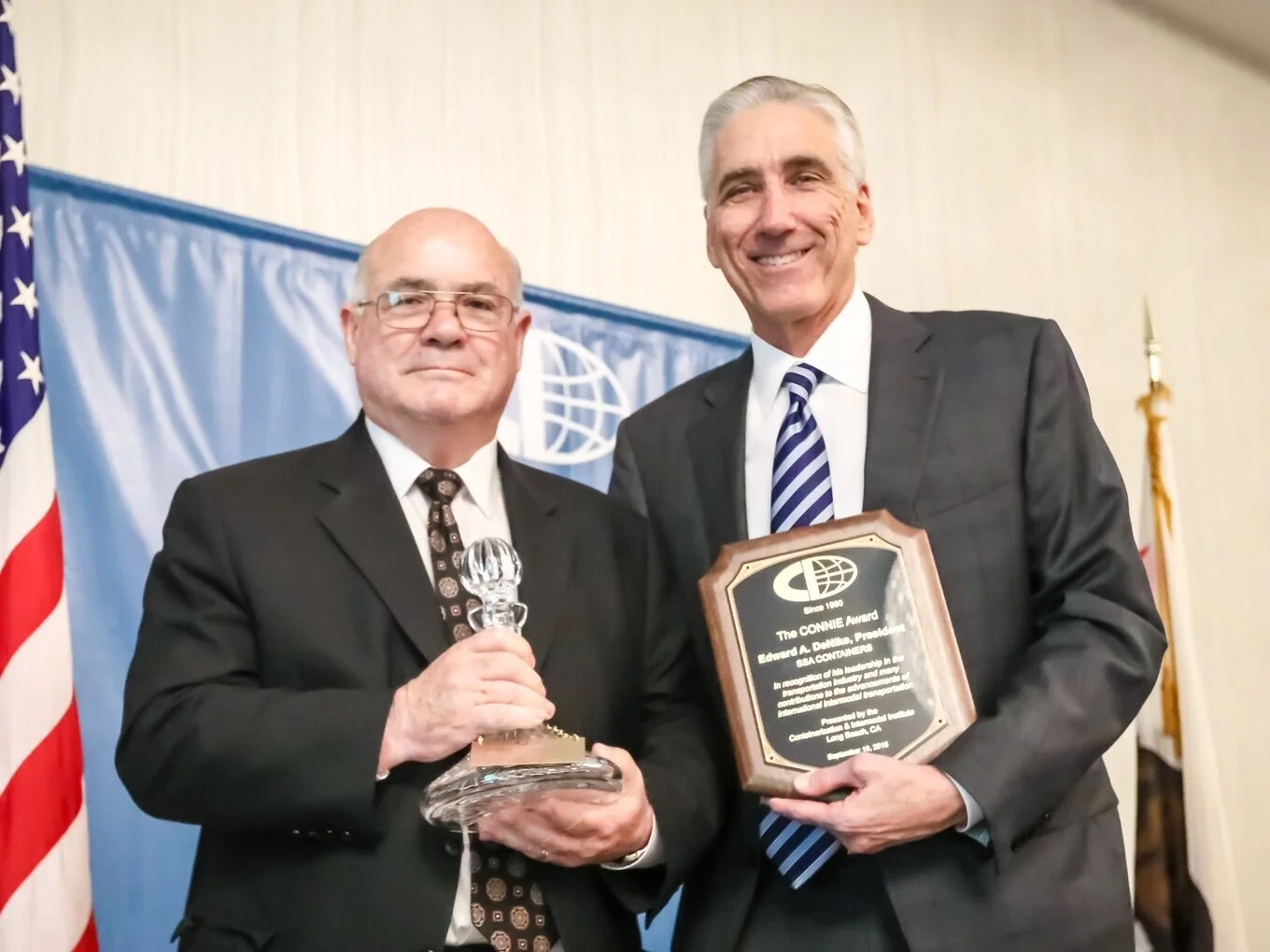 Edward DeNike, President of SSA Containers Presented with 2018 Connie Award in Long Beach, CA
