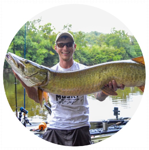 Sam Scott I’m a River Guide here in central, VA specializing in Trophy muskie from the Kayak. I love to catch the toothy critters with conventional tackle with big lures or fly tackle with 12-15” Bucktail flys. I prefer to fish moving water, as it offers more challenges and definitely more action on a fishing trip. When I’m not fishing, I work a day job developing UAS ( Drone ) tech for a local company I’ve been with since the beginning.