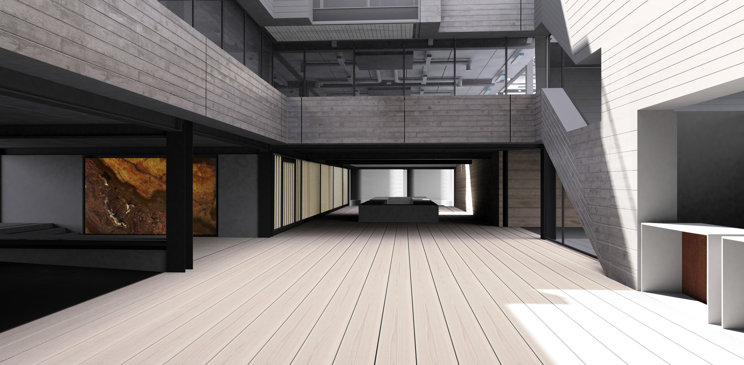 Reception Atrium looking towards Cafe