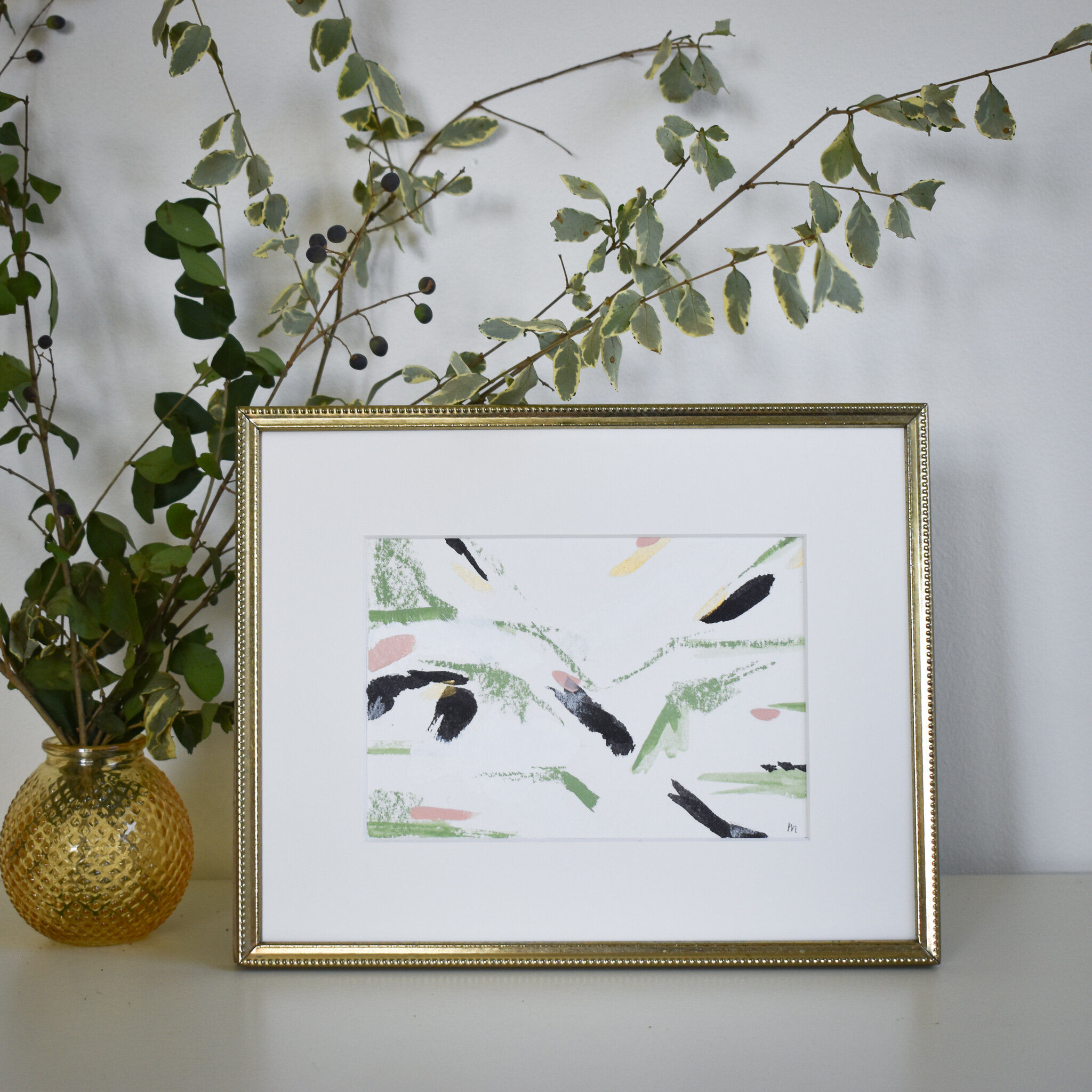 "Delicate" 8 x 10 inches framed