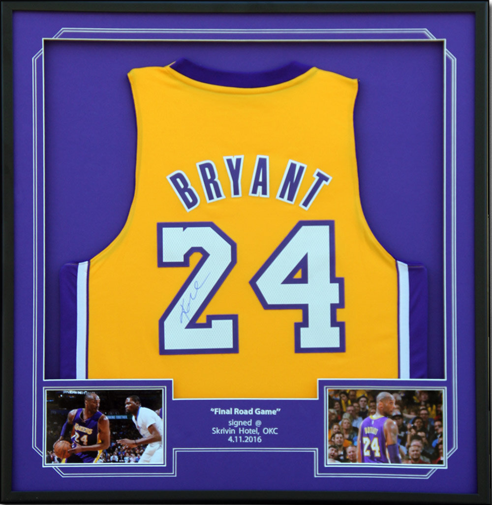 Kobe Bryant Vintage Full Name Signature Signed Custom Jersey