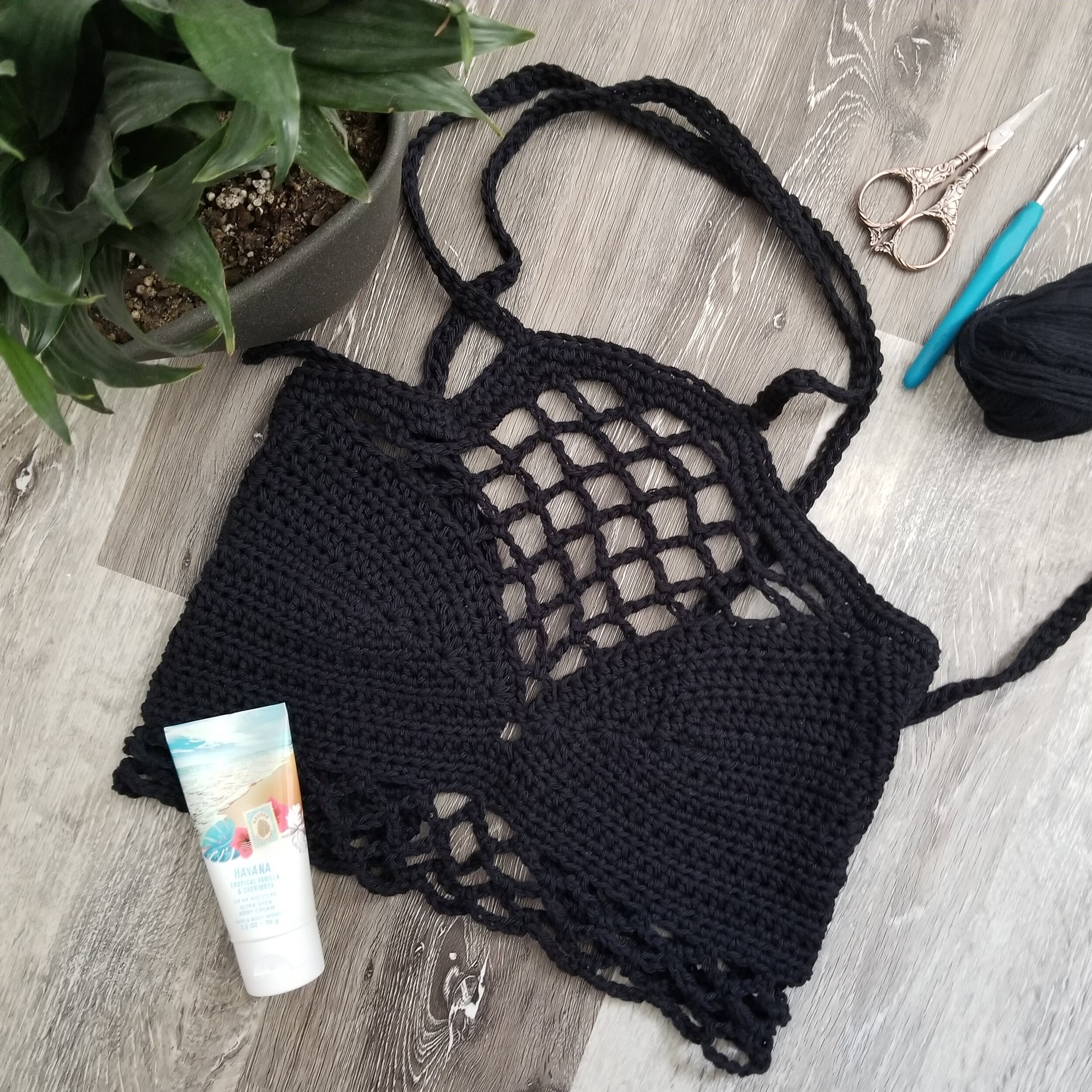 crochet festival top